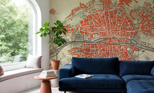 Paris Map 1700s