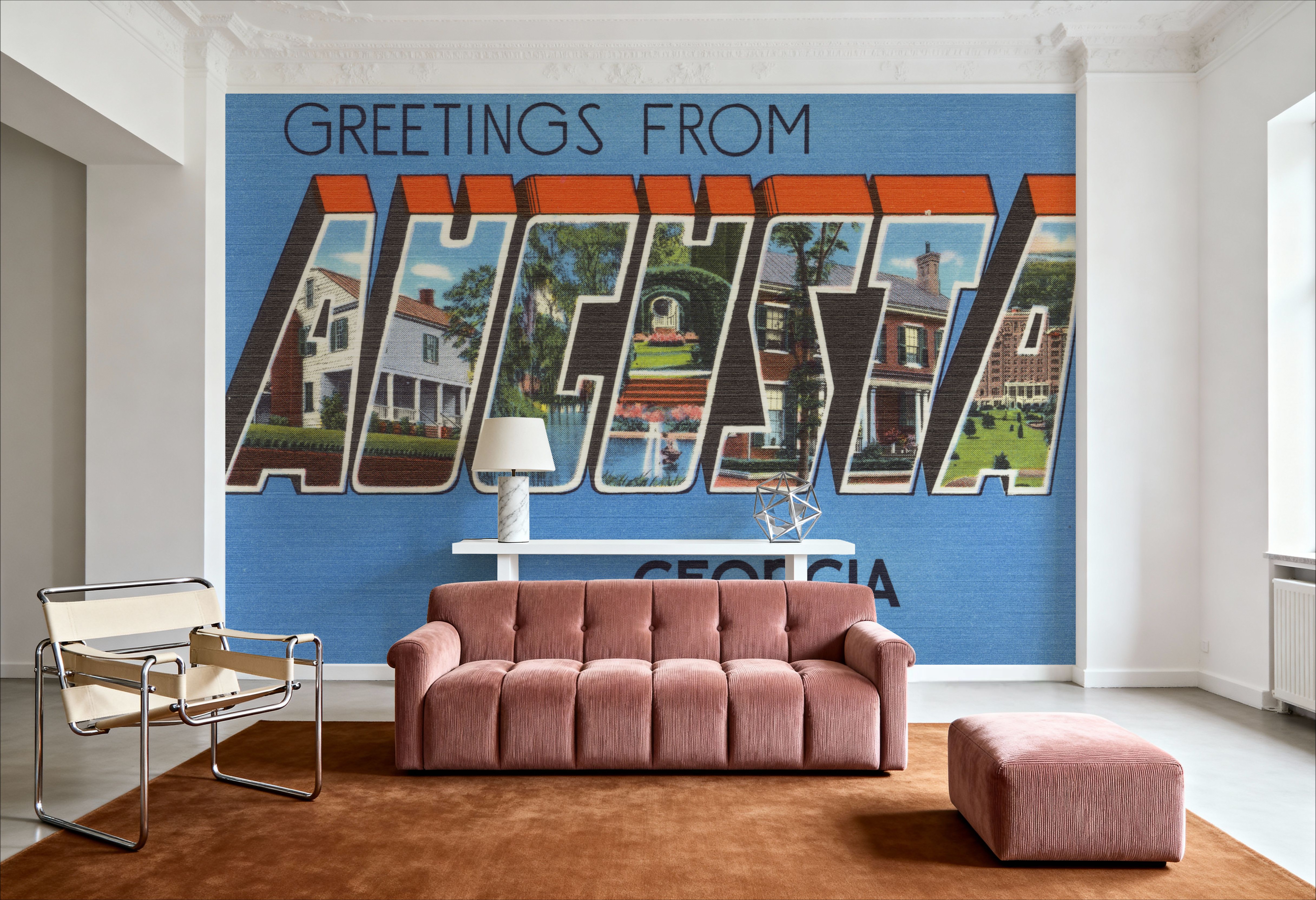 Greetings from Augusta - Screenprint Postcard