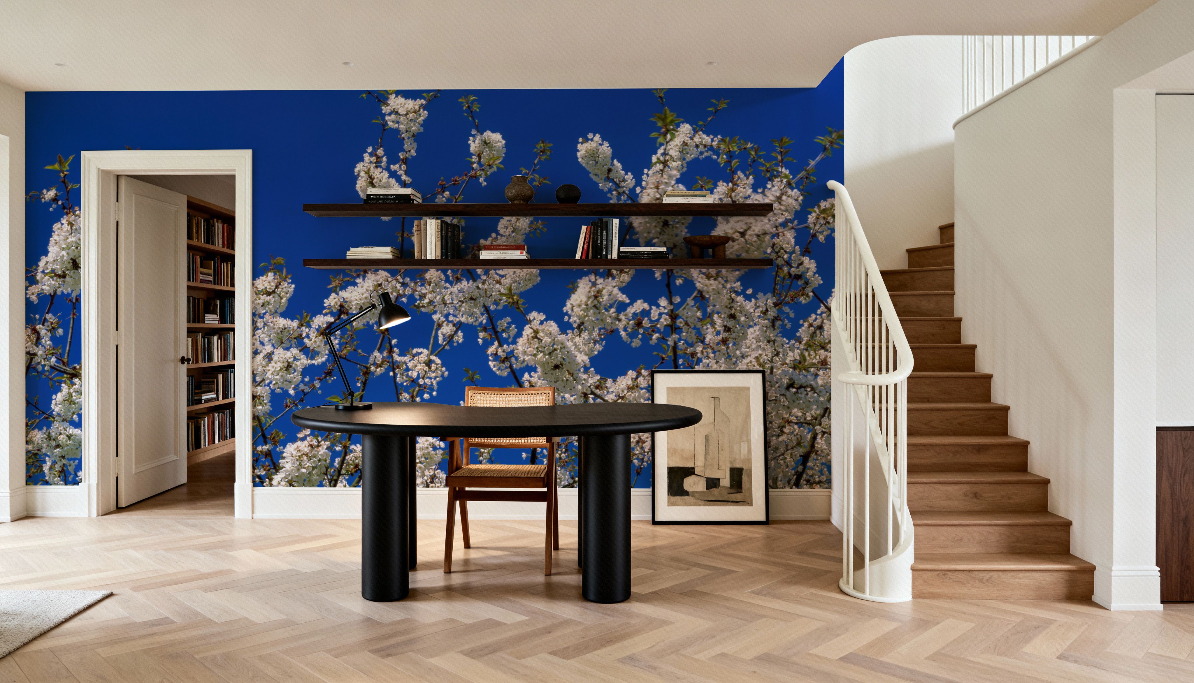 Azure Blossom, Wallpaper