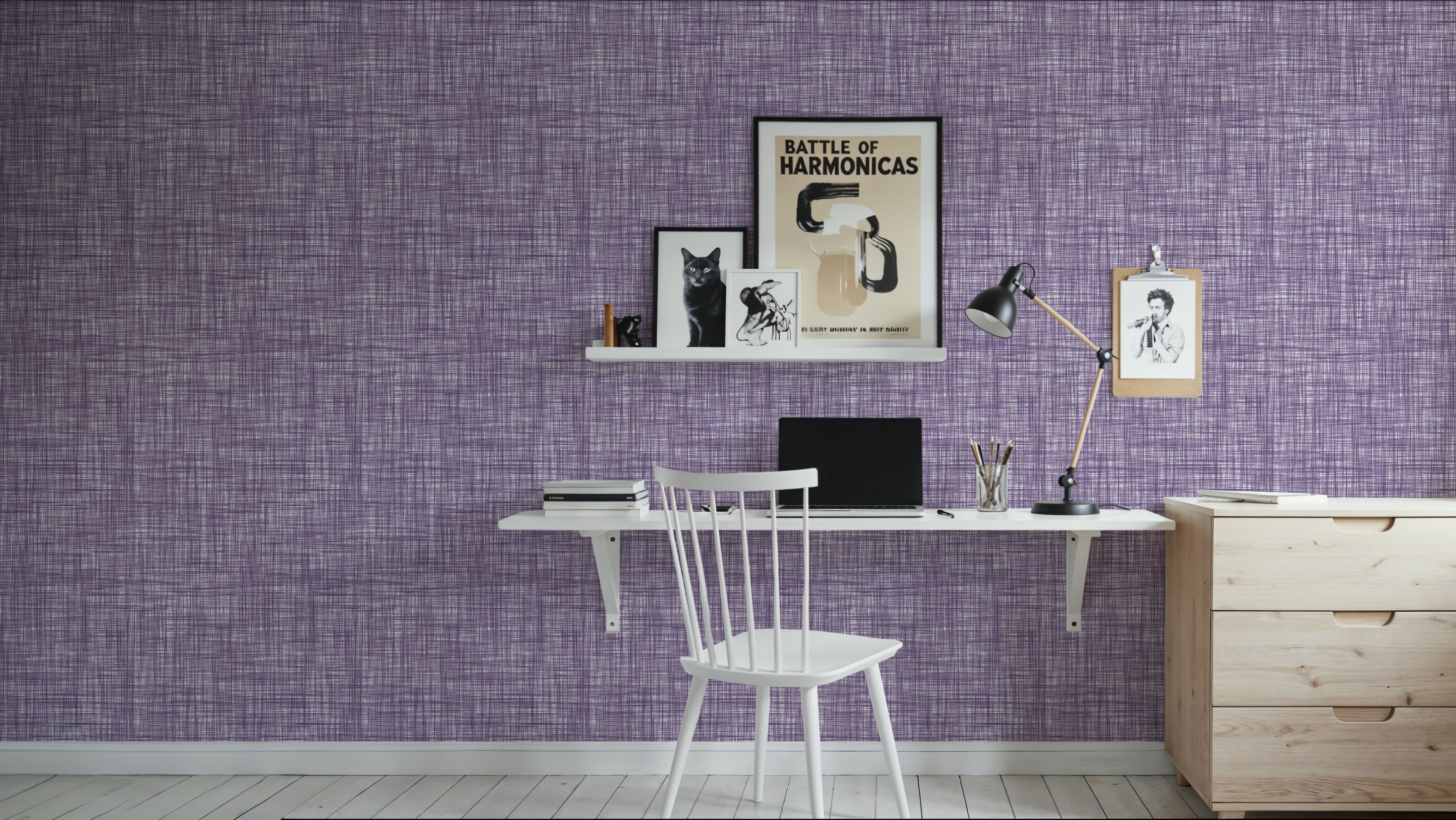 Mottled Linen Effect, Grape