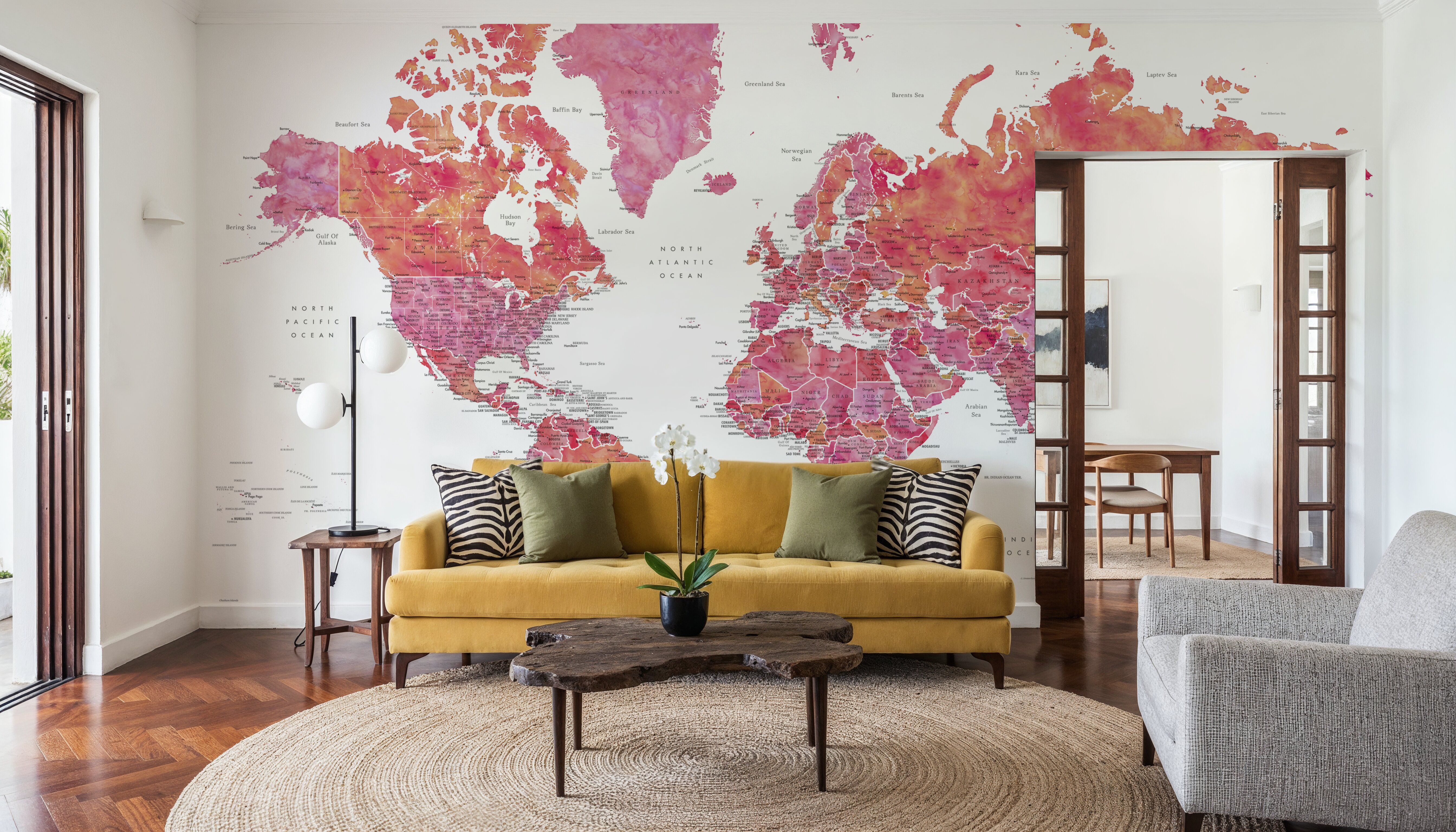 World Map Cities - Tatiana