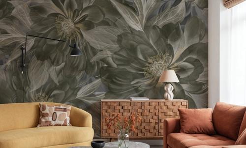 Peony Study - Seaweed and Stone