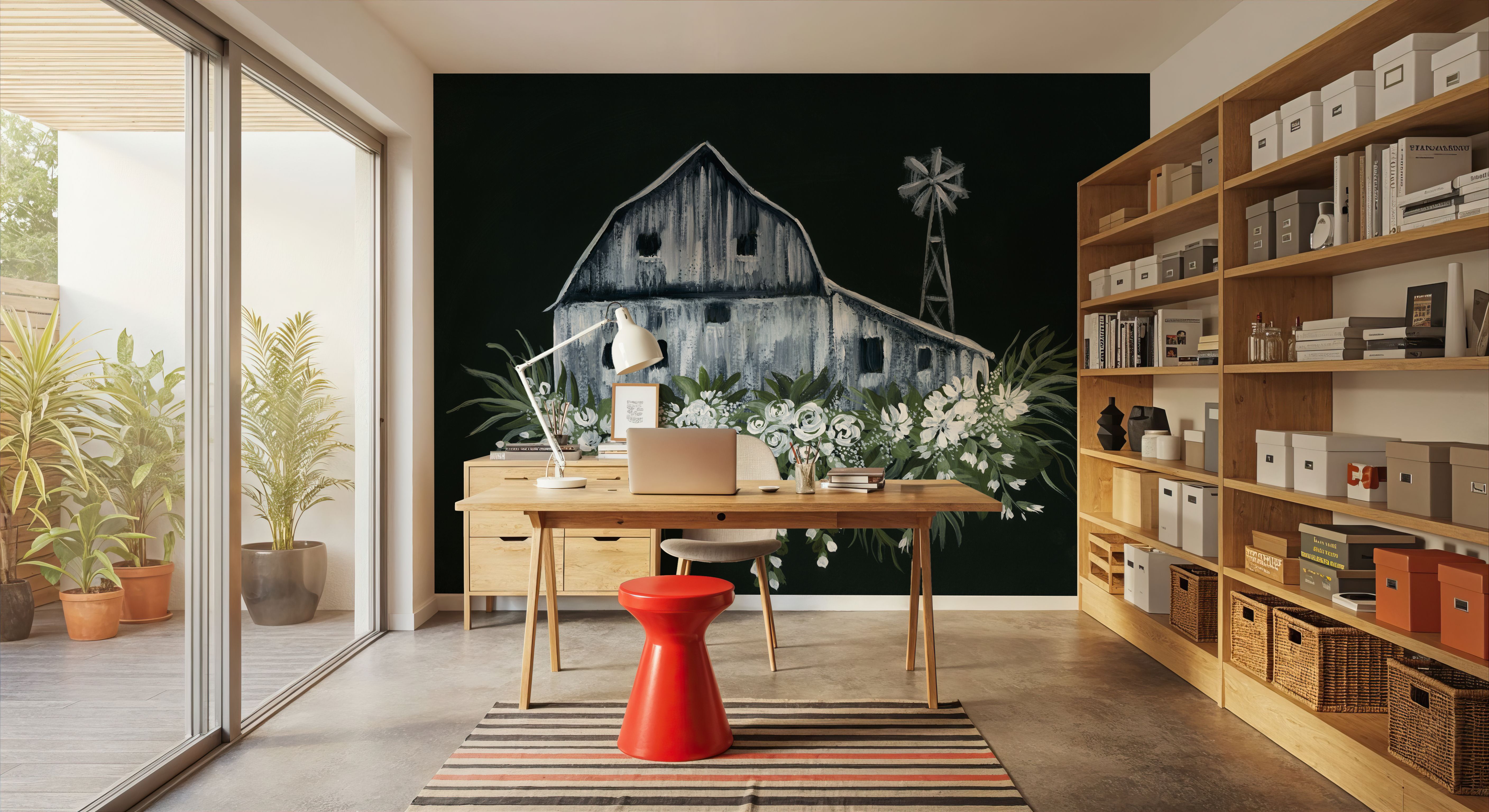 Adorned Barn Sketch
