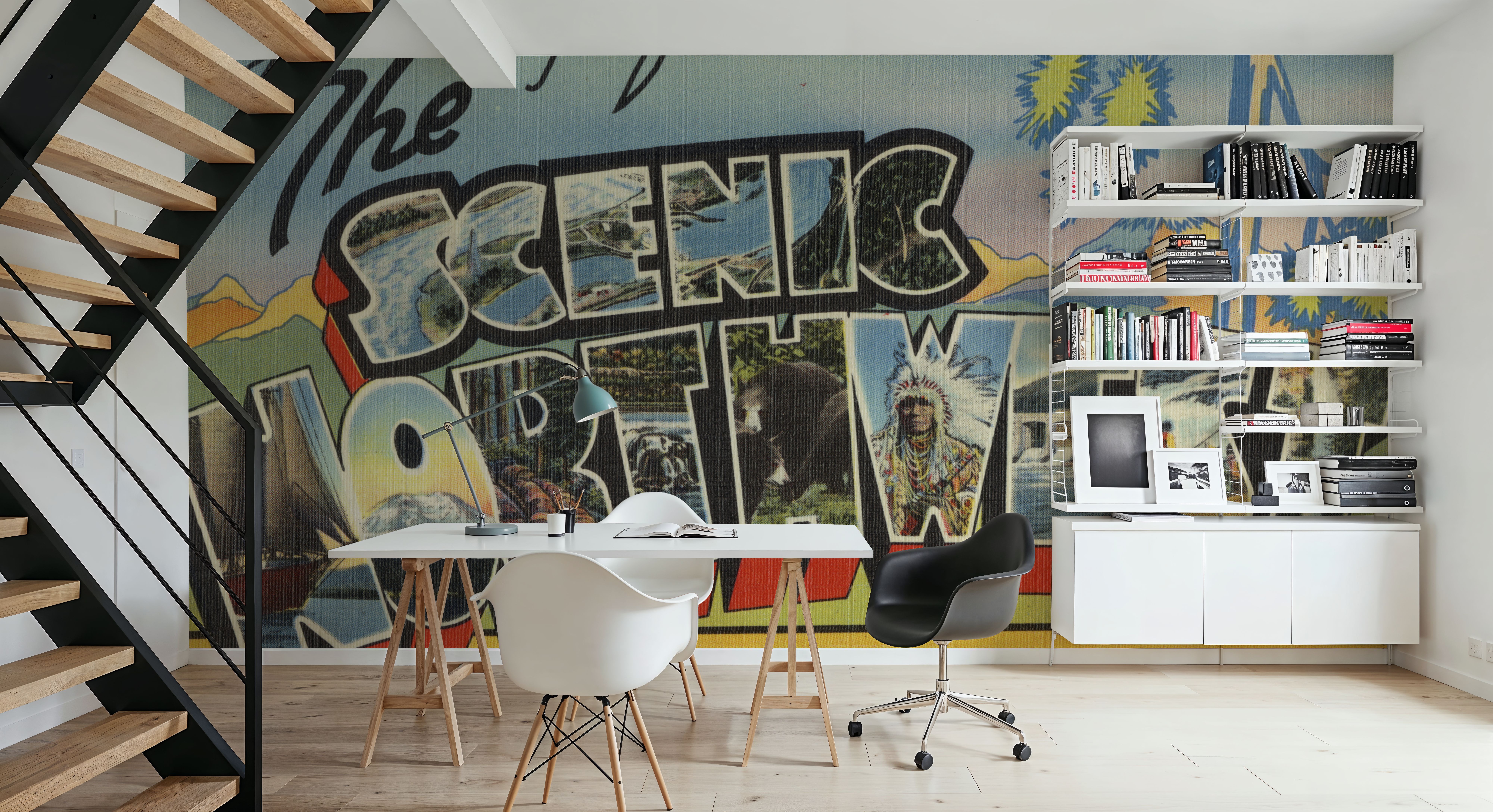 Greetings from the Scenic Northwest - Screenprint Postcard