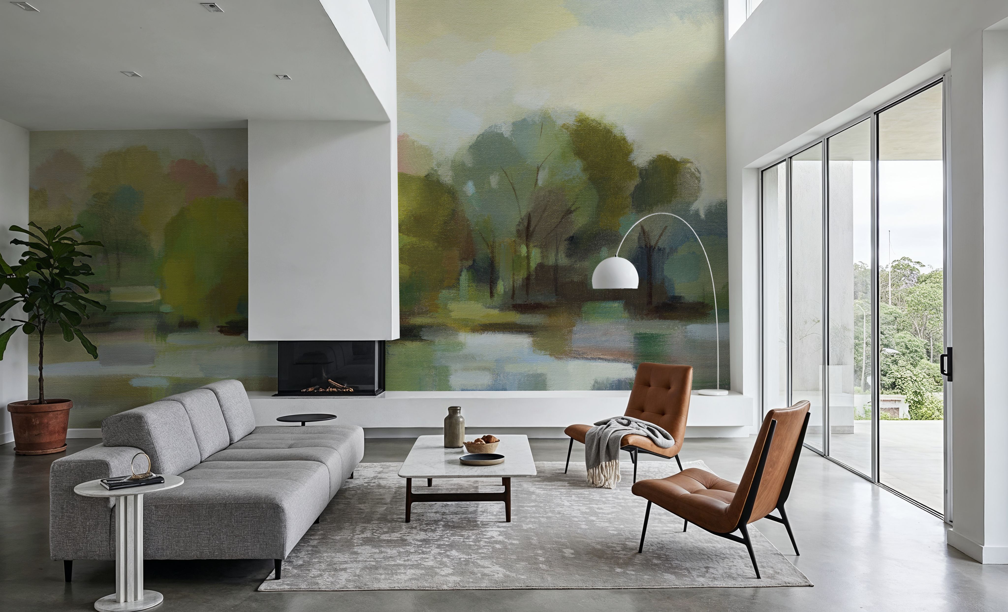 Spring Willows, Wallpaper