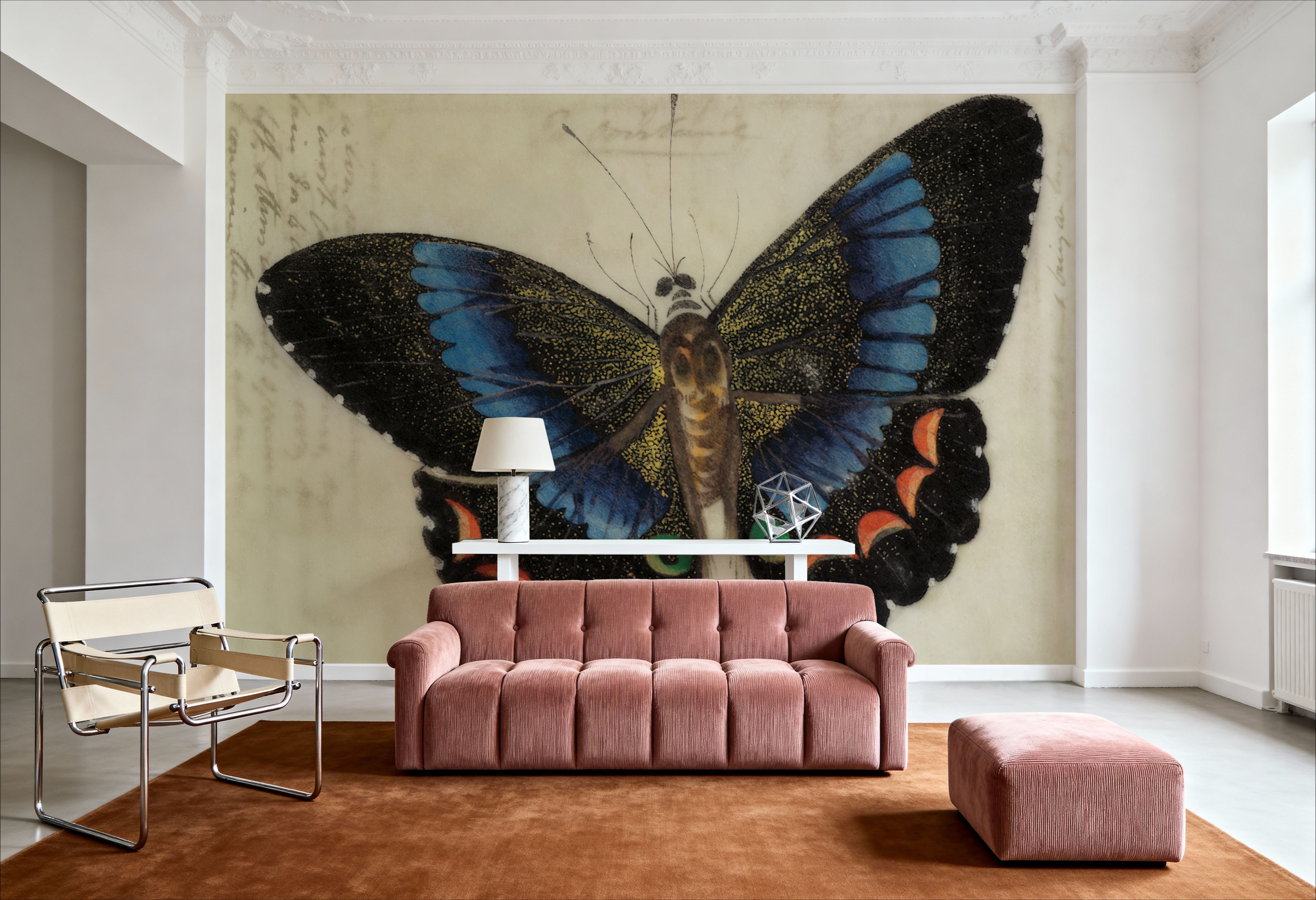 Vintage Blue Butterfly