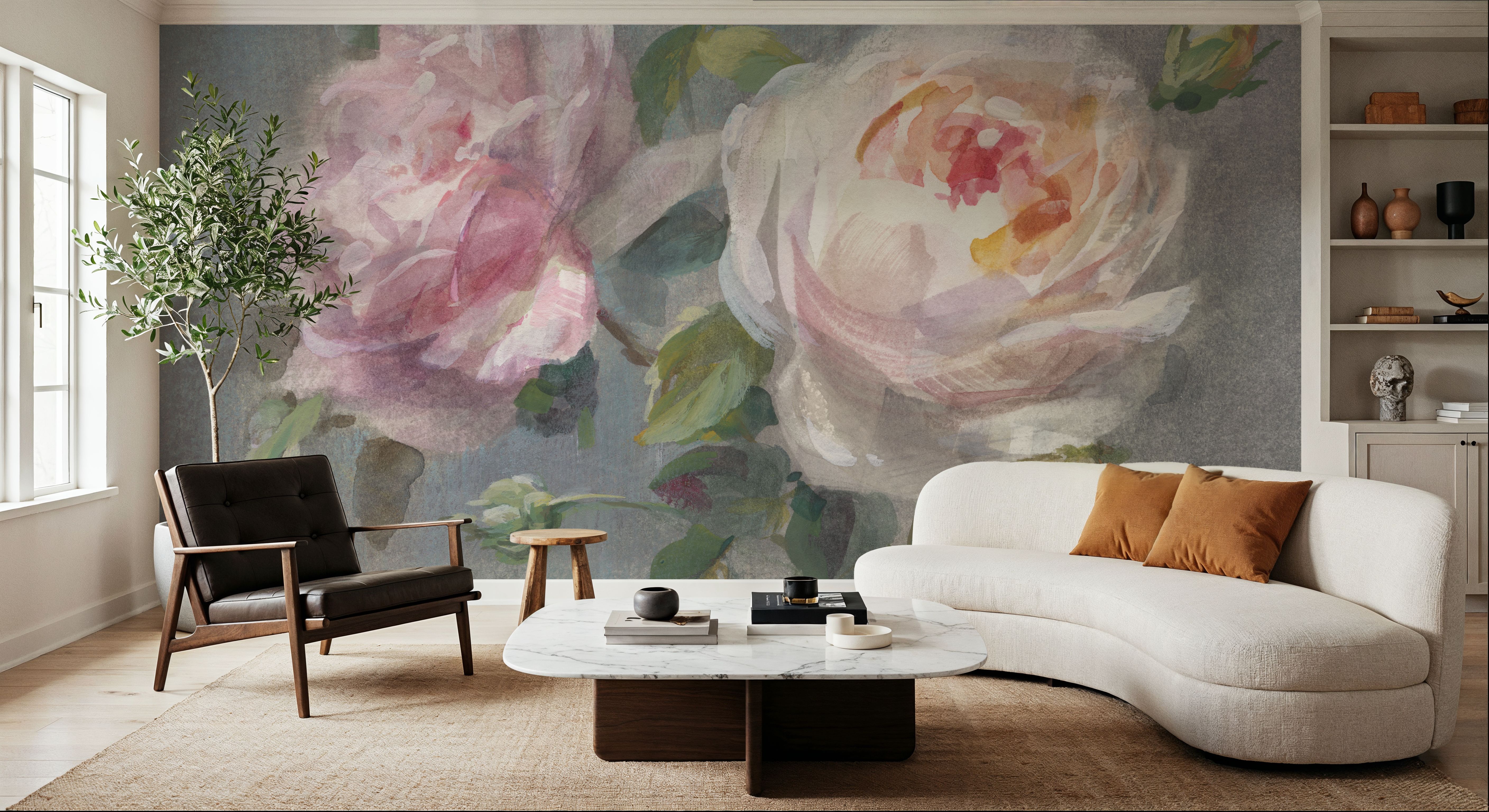 Dream Rose wallpaper mural 100% PVC-free and non-toxic