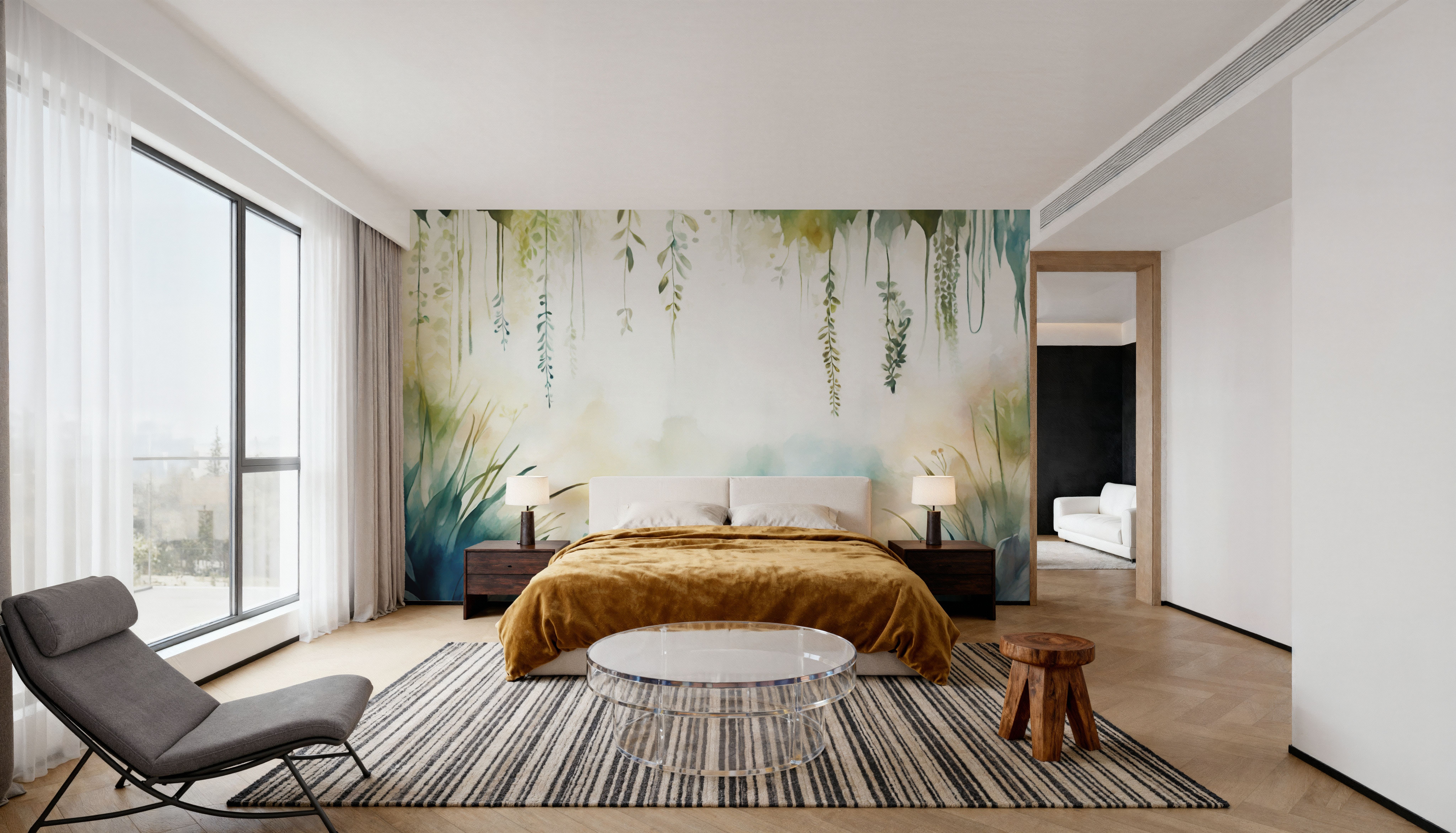 Painterly Hanging Gardens Bright