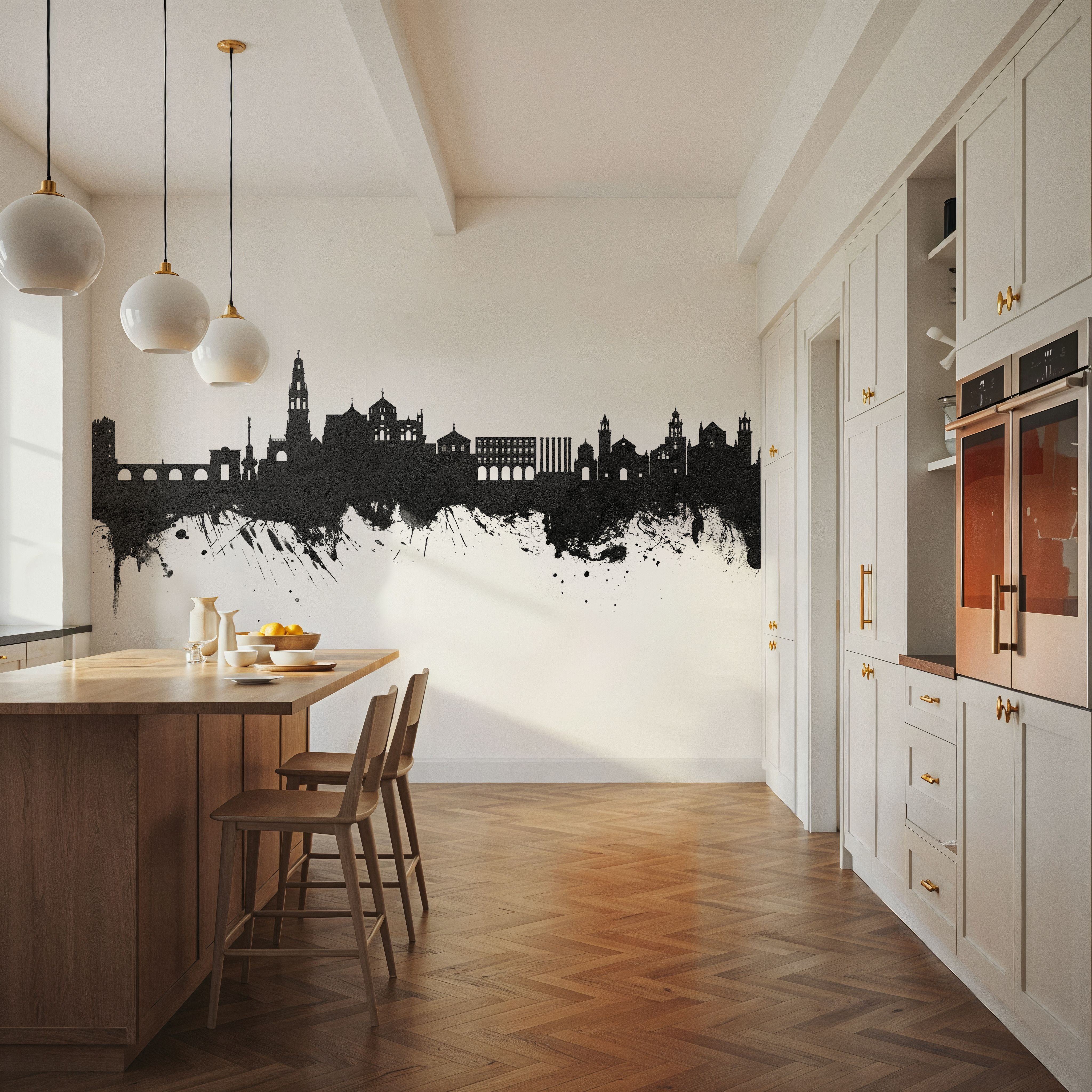 Córdoba Spain Skyline Black & White