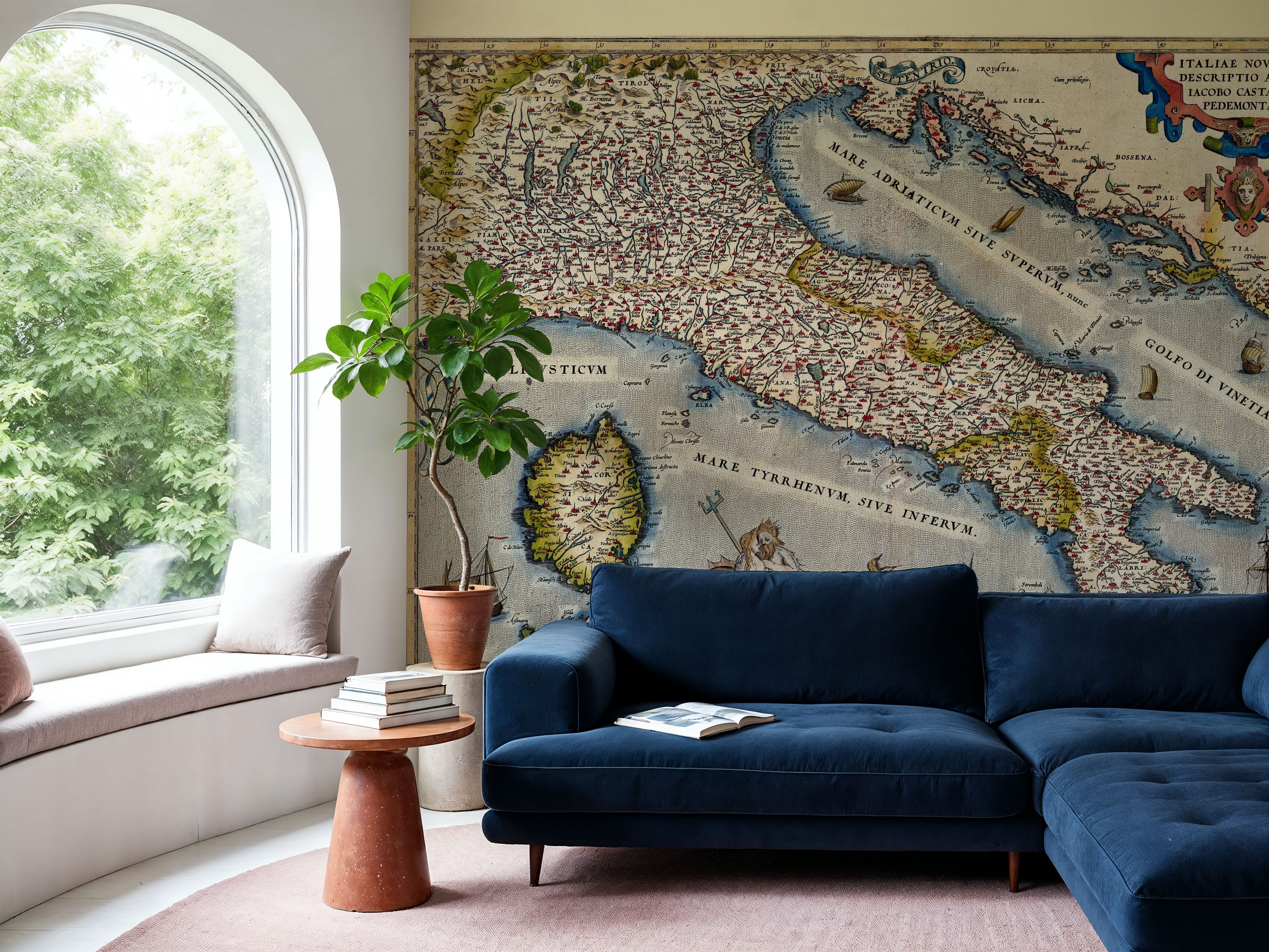 Old Map of Italy, 1570