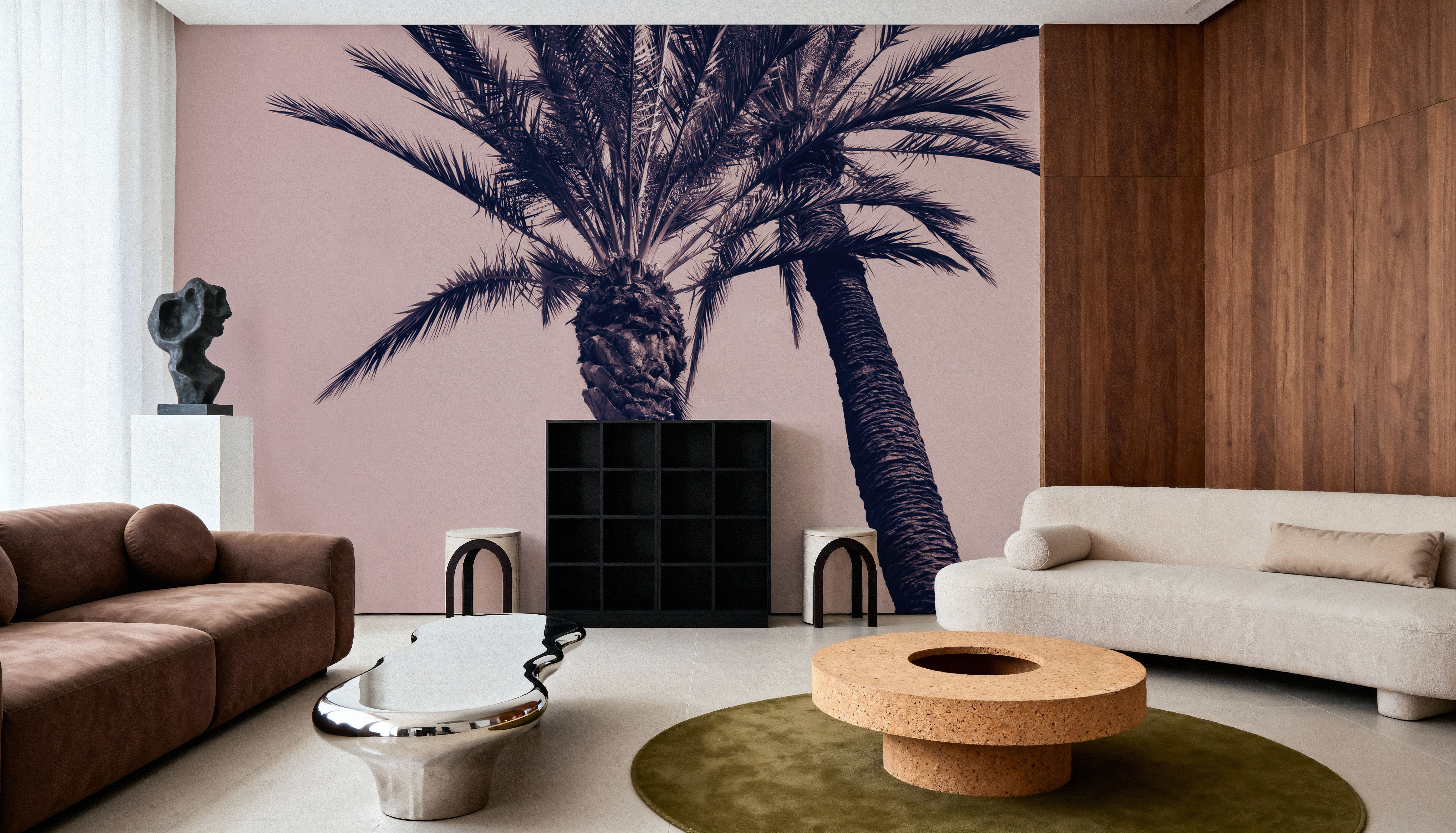 Pink Palms I, Behang