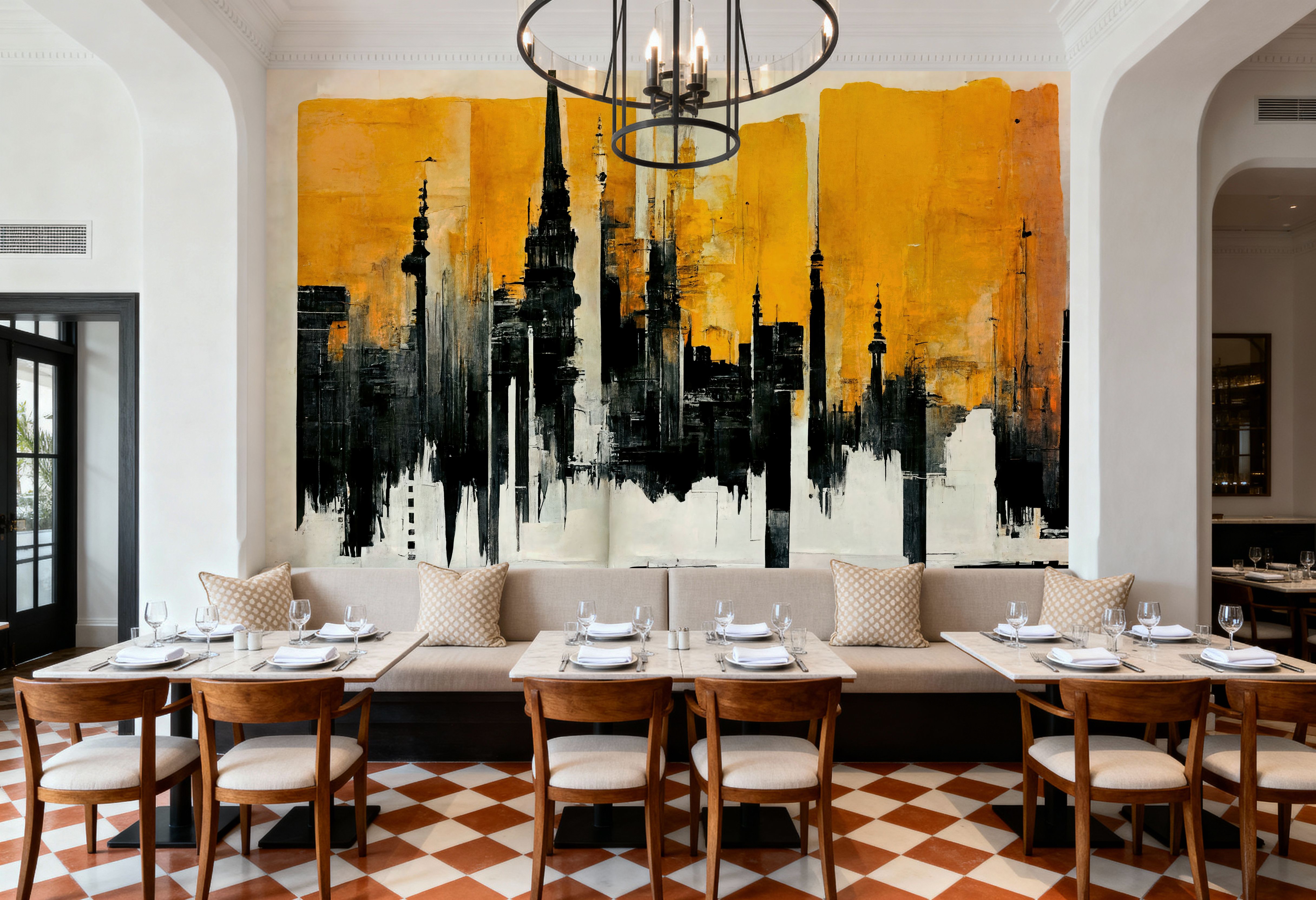 Glowing Cityscape, Wallpaper