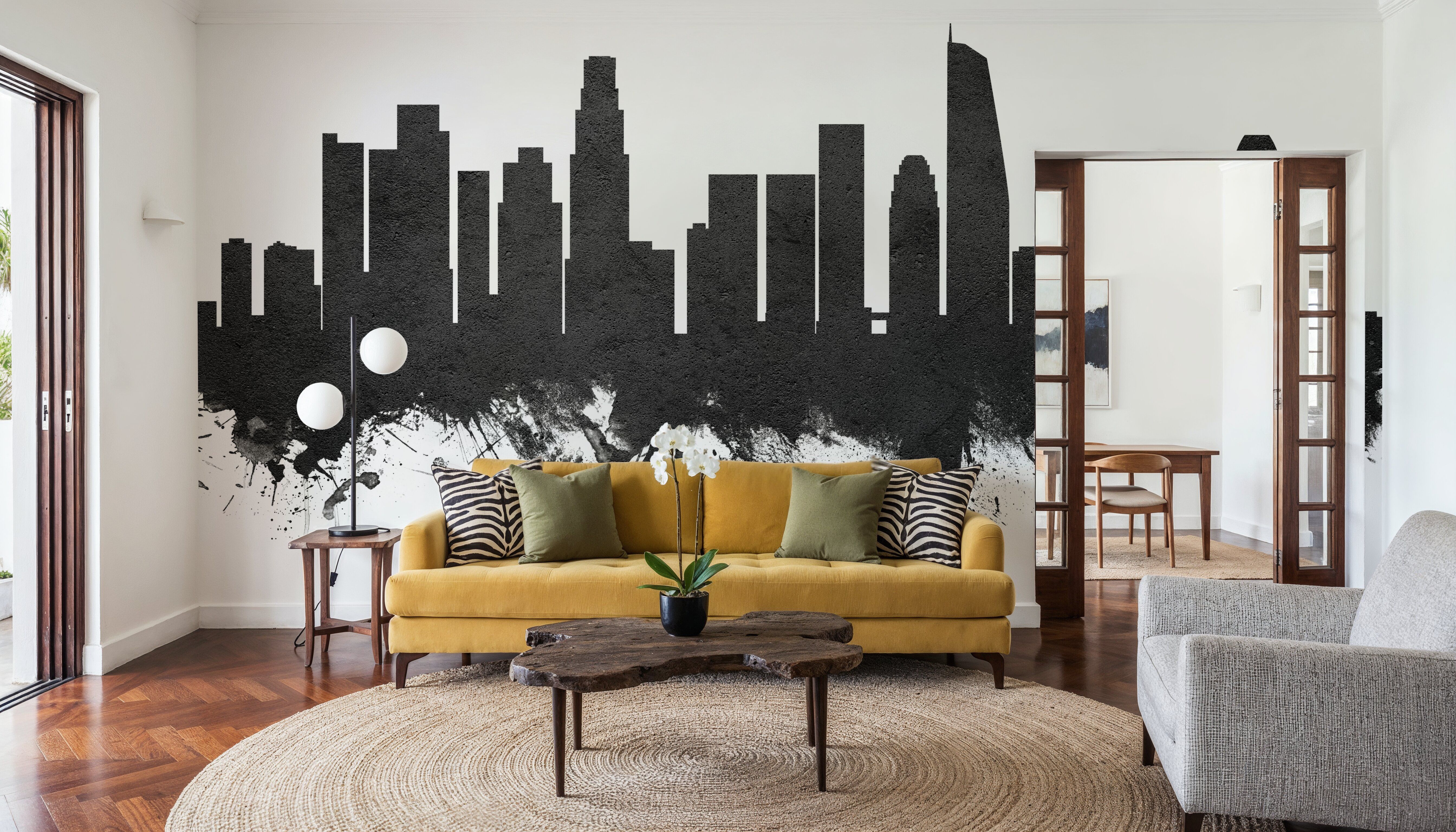 Los Angeles Skyline Black & White