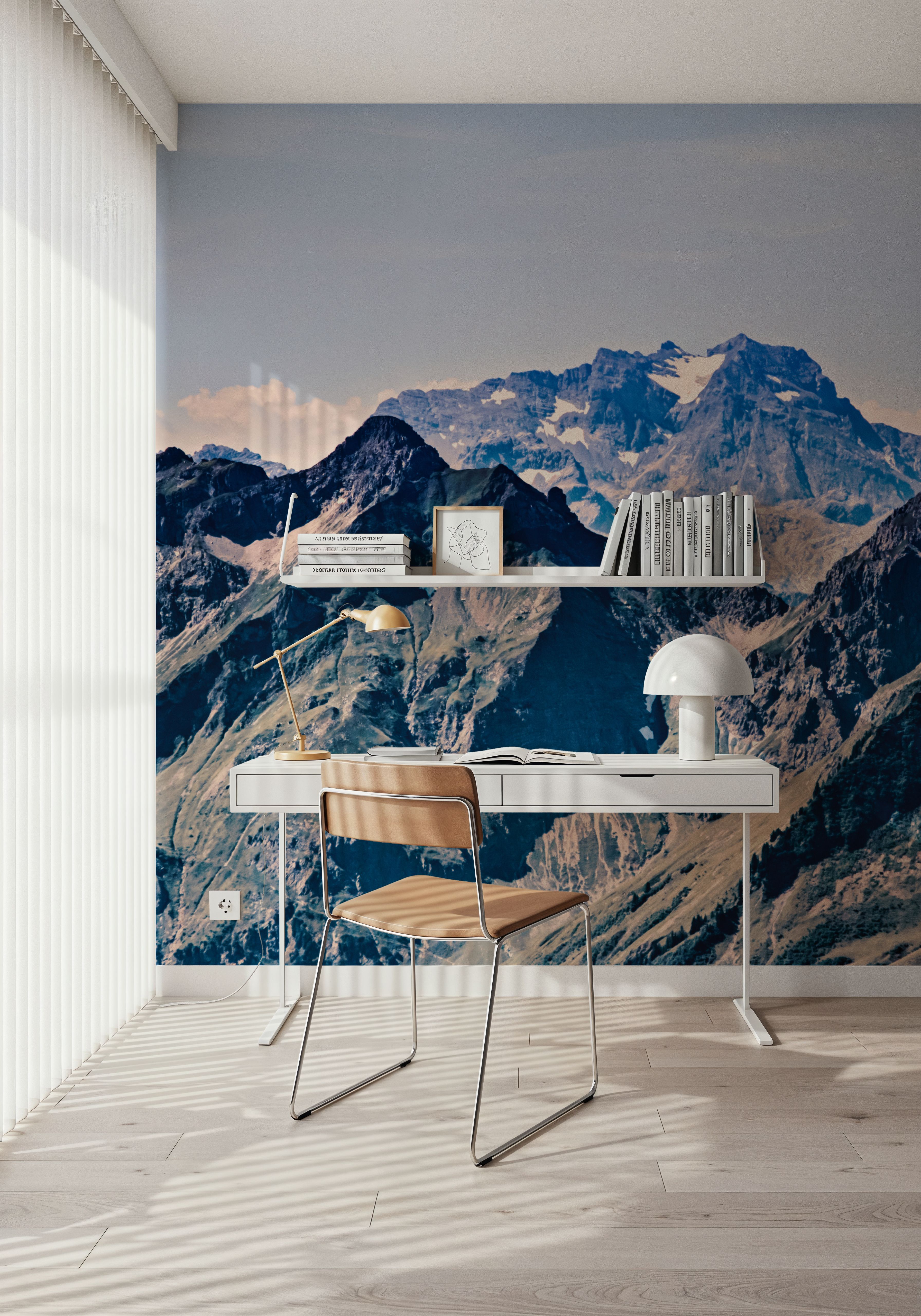 Vintage Look Mountain Top