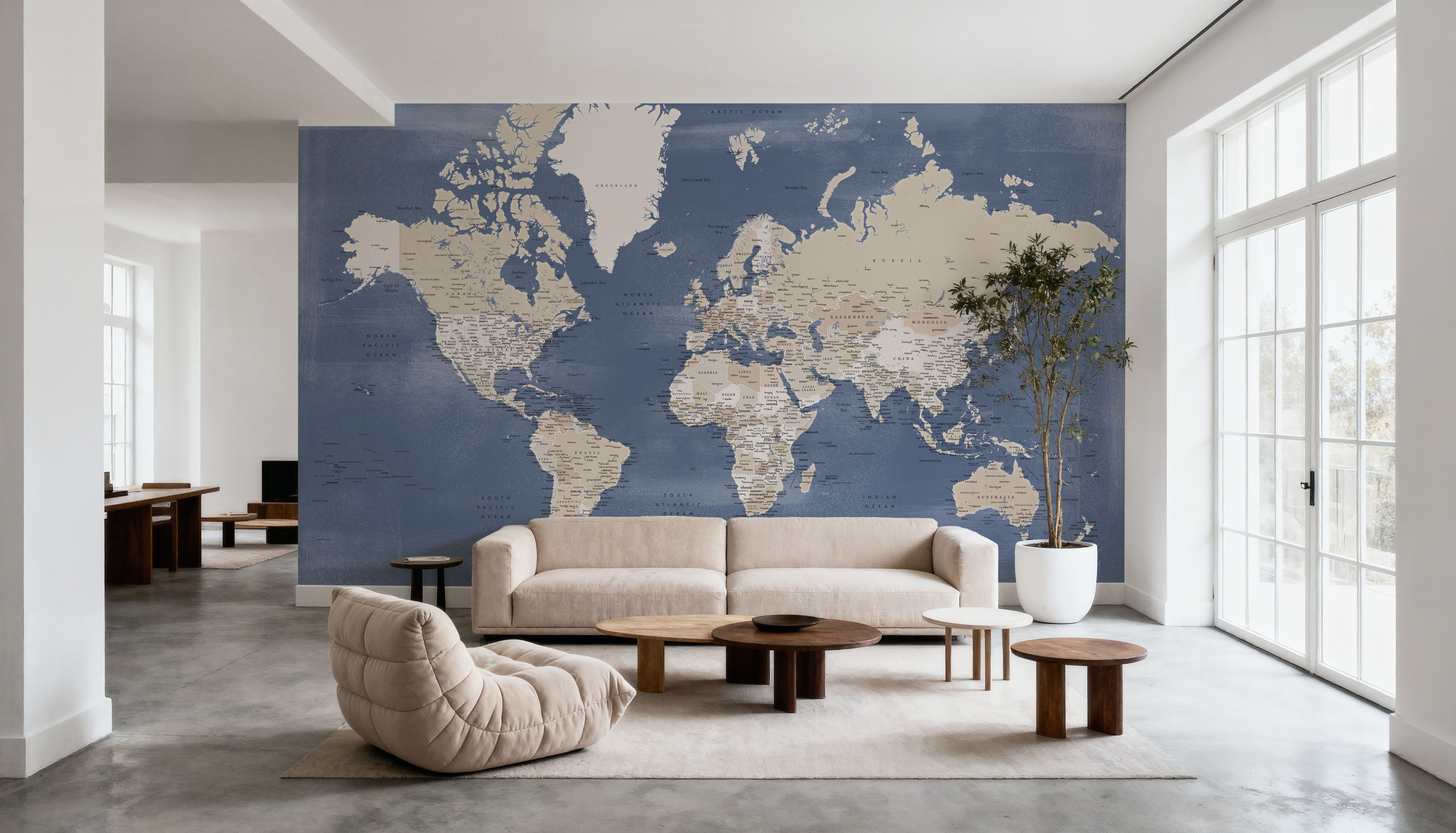 World Map Cities - Oisin