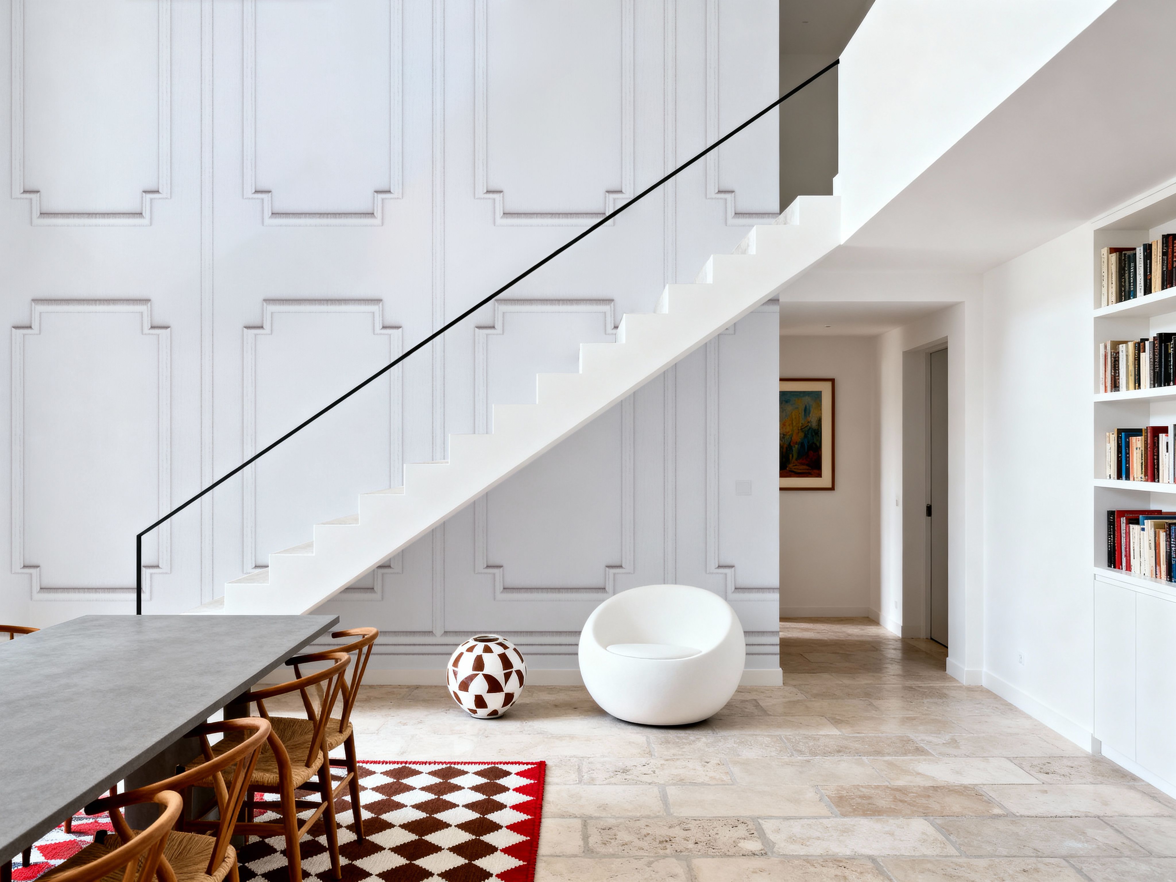 Faux Wall Panel Moulding, White