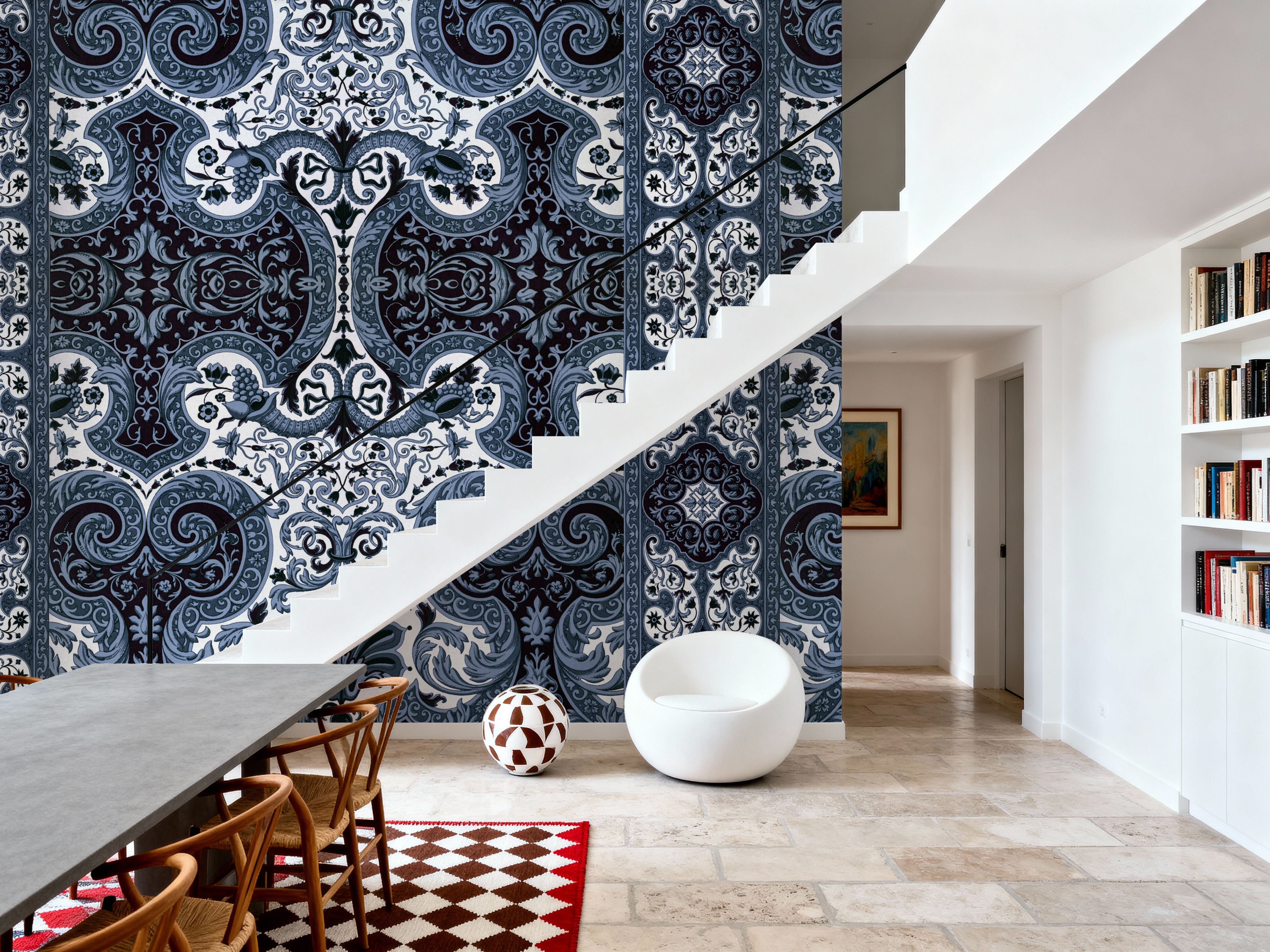 Golden Versailles, French Blue