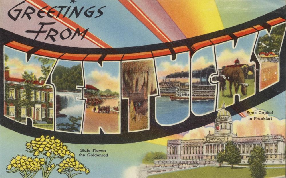 Greetings from Kentucky - Screenprint Postcard