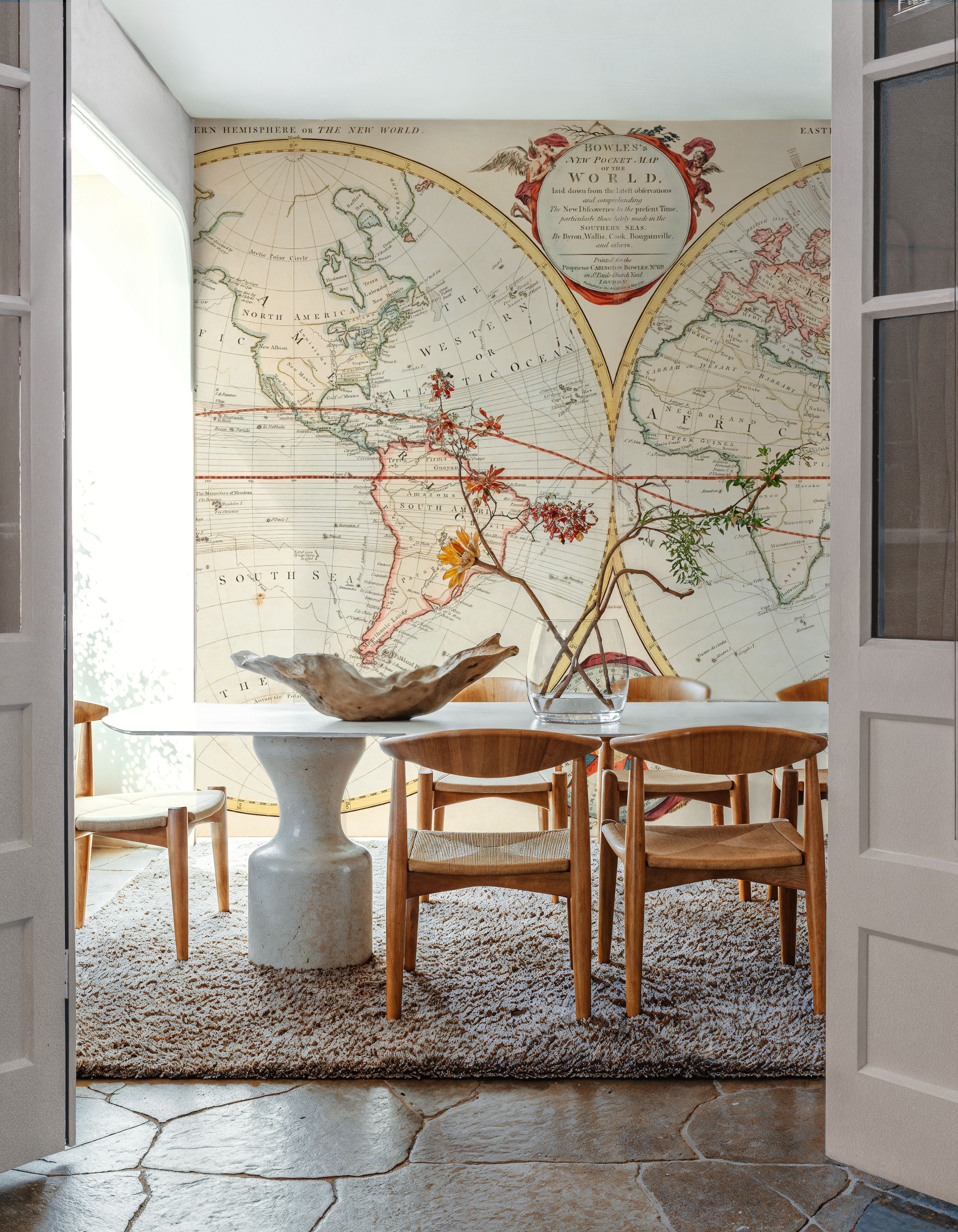 19th Century Map Of The World