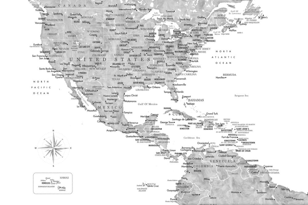 US Mexico Caribbean Map - Jimmy