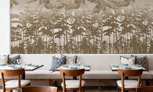 Tranquil Pinescape, Beige