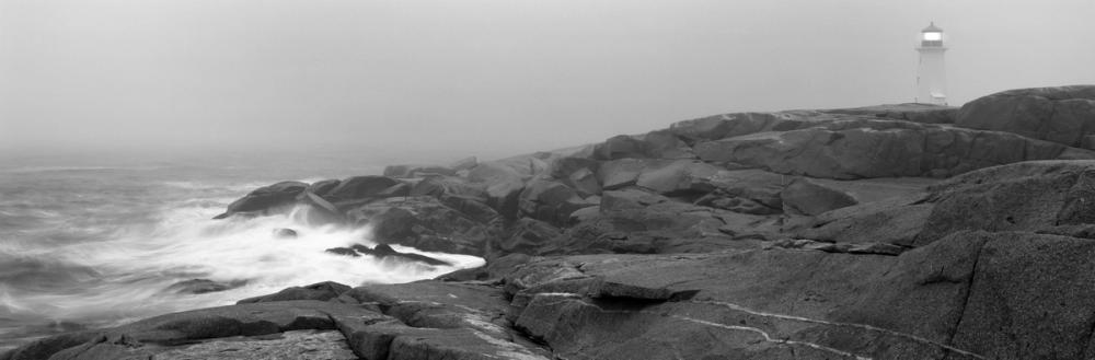 Peggy's Cove Lighthouse BW