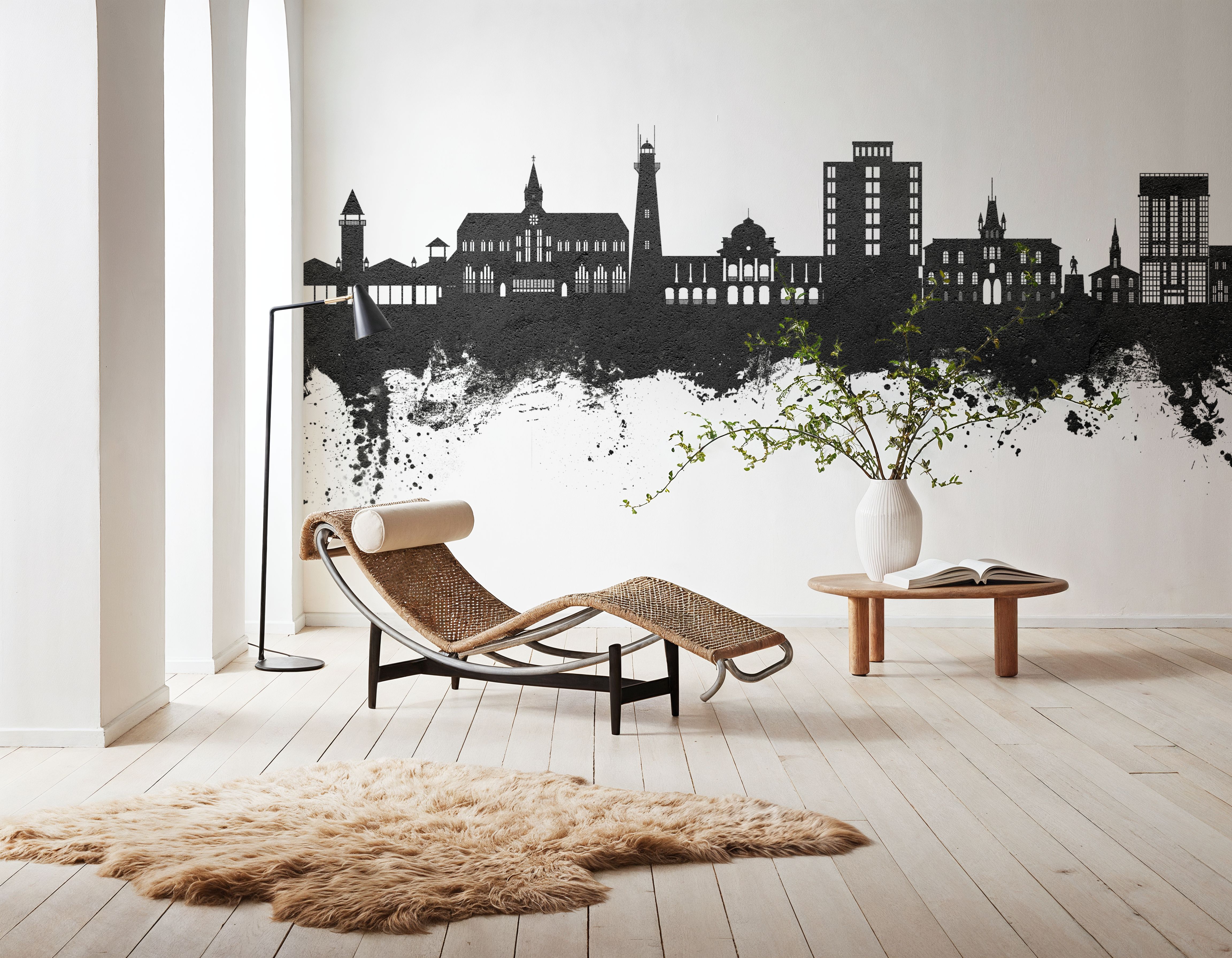 Georgetown Guyana Skyline Black & White