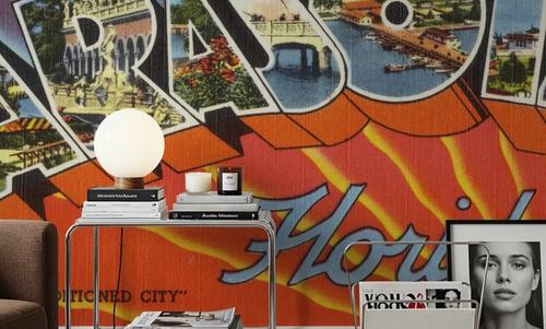 Greetings from Sarasota - Screenprint Postcard