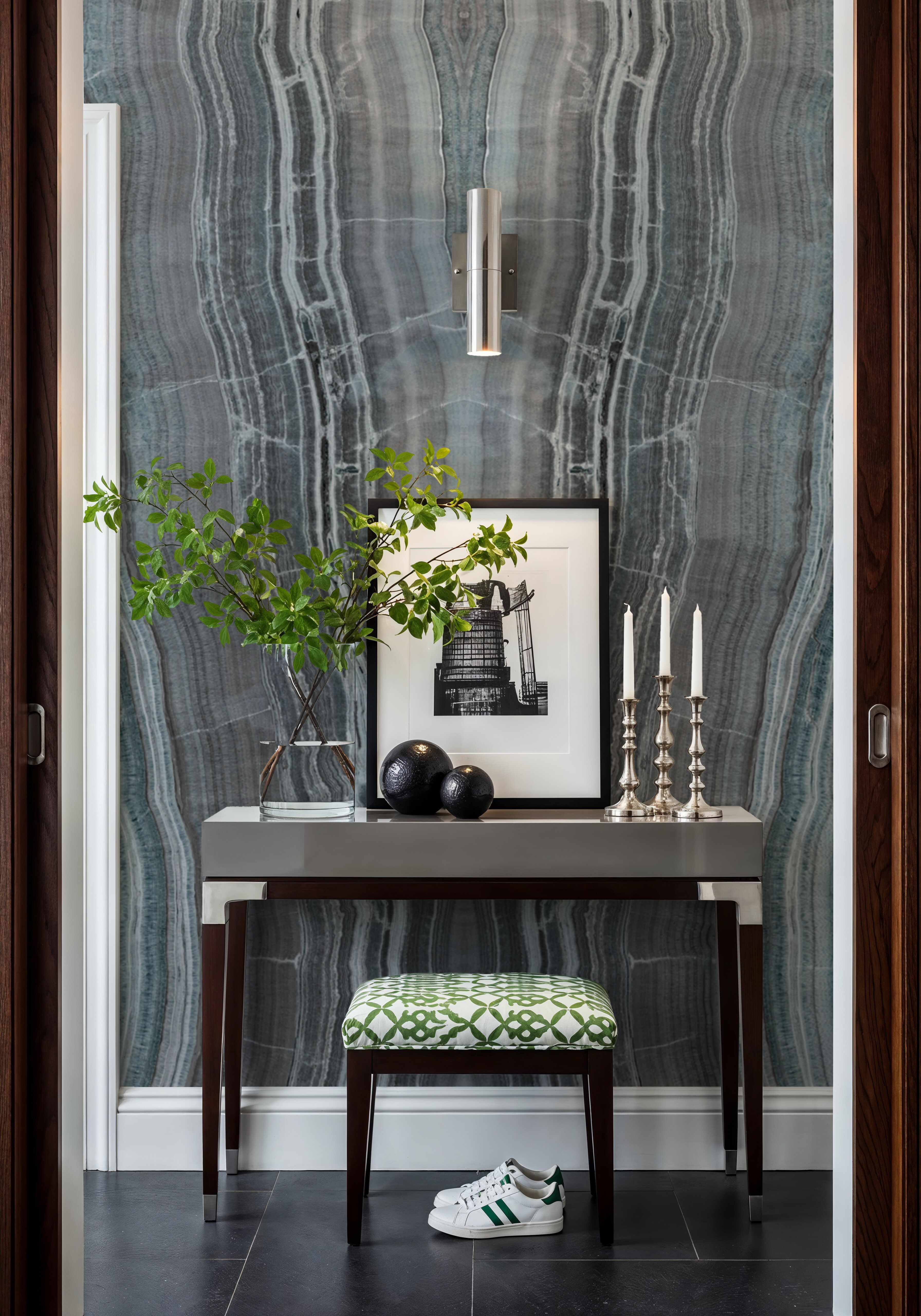 Onyx Mirage Bookmatched, Teal