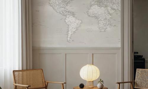 World Map Cities - Maeli Neutral