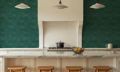 Woodland Waves Tropical Green