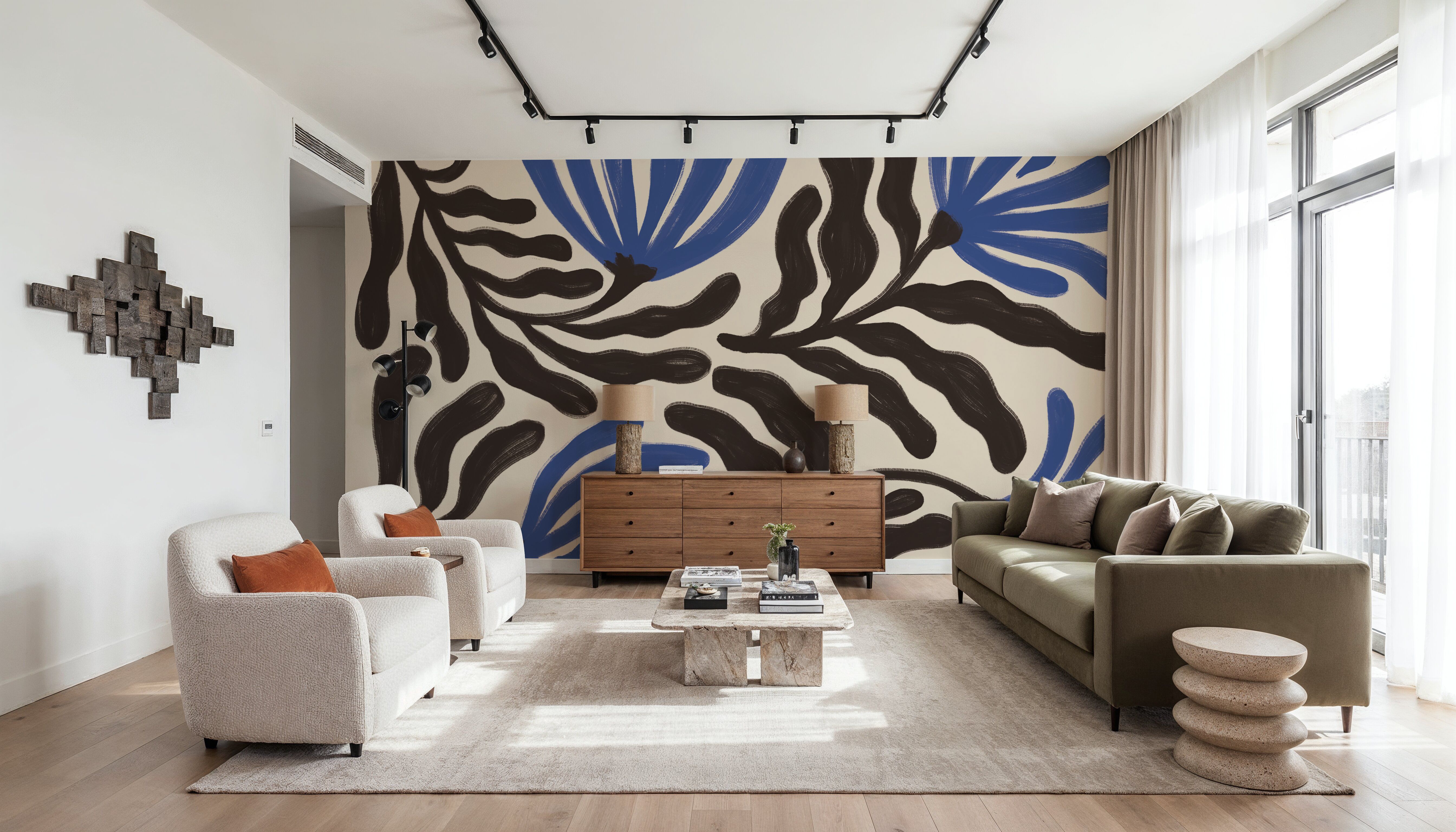 Simple Petals I Blue