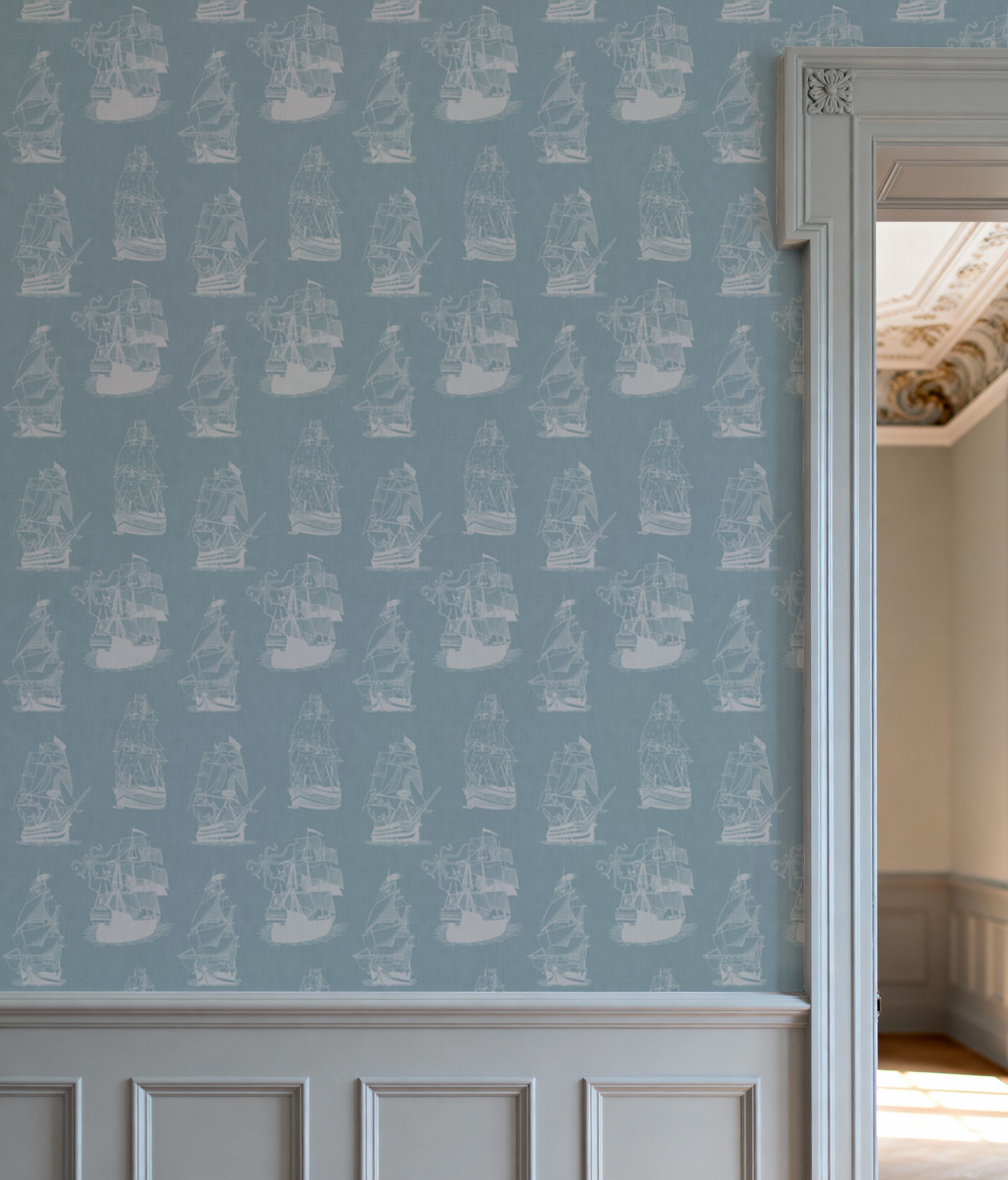 Pirate Ships Steel Blue