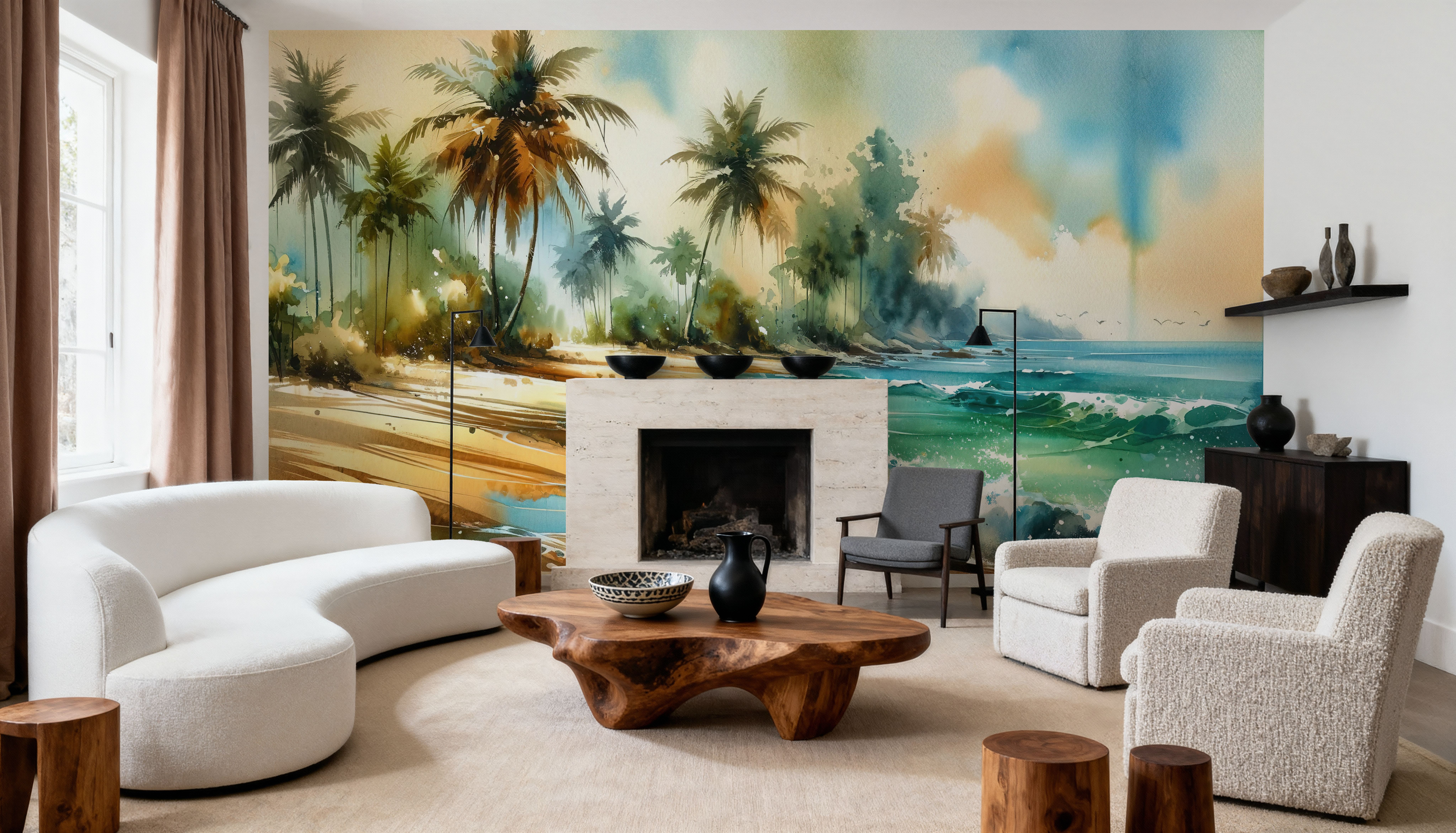 Exotic Tropical Sunny Beach, Wallpaper