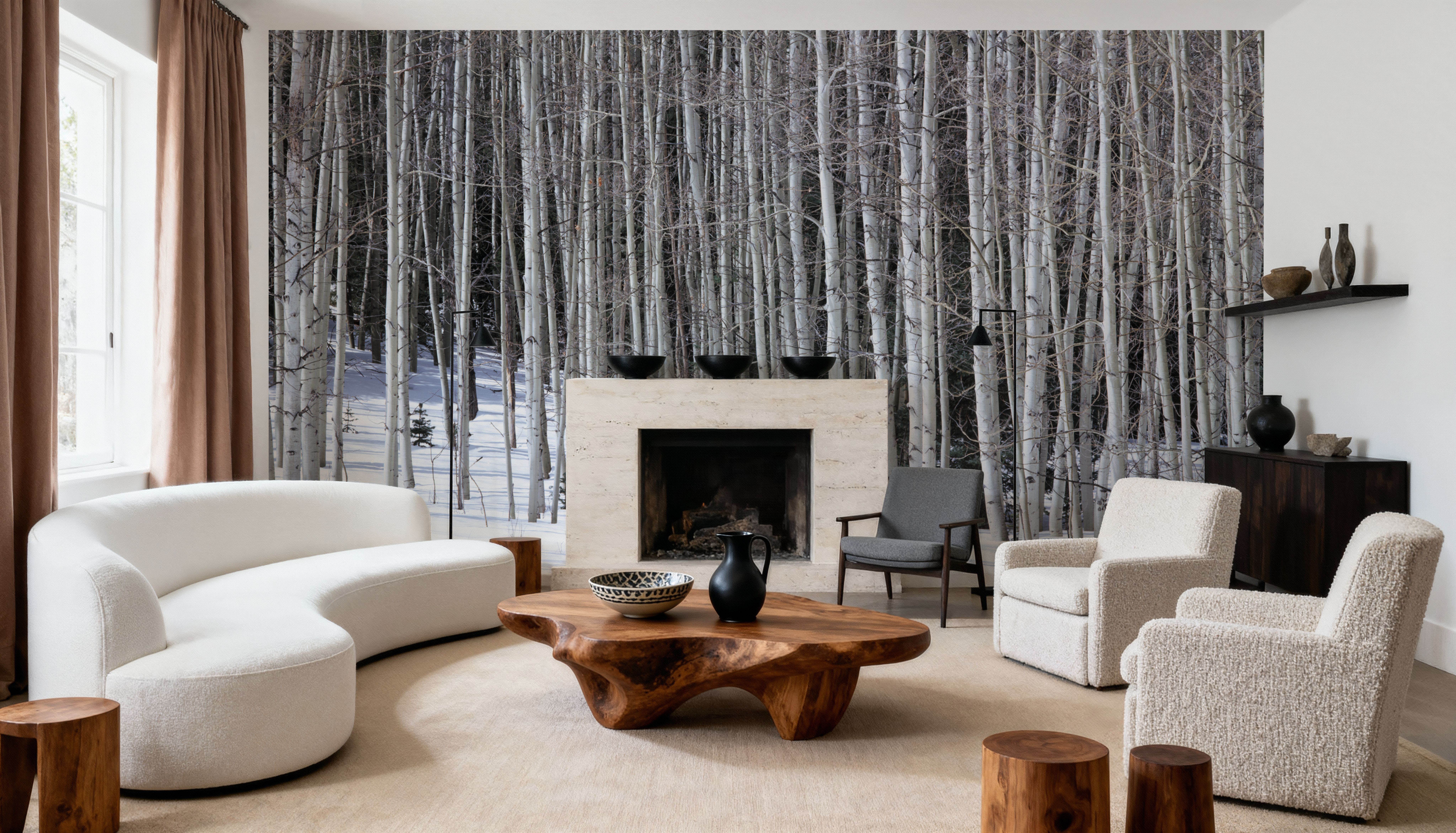 Winter Birch Stillness