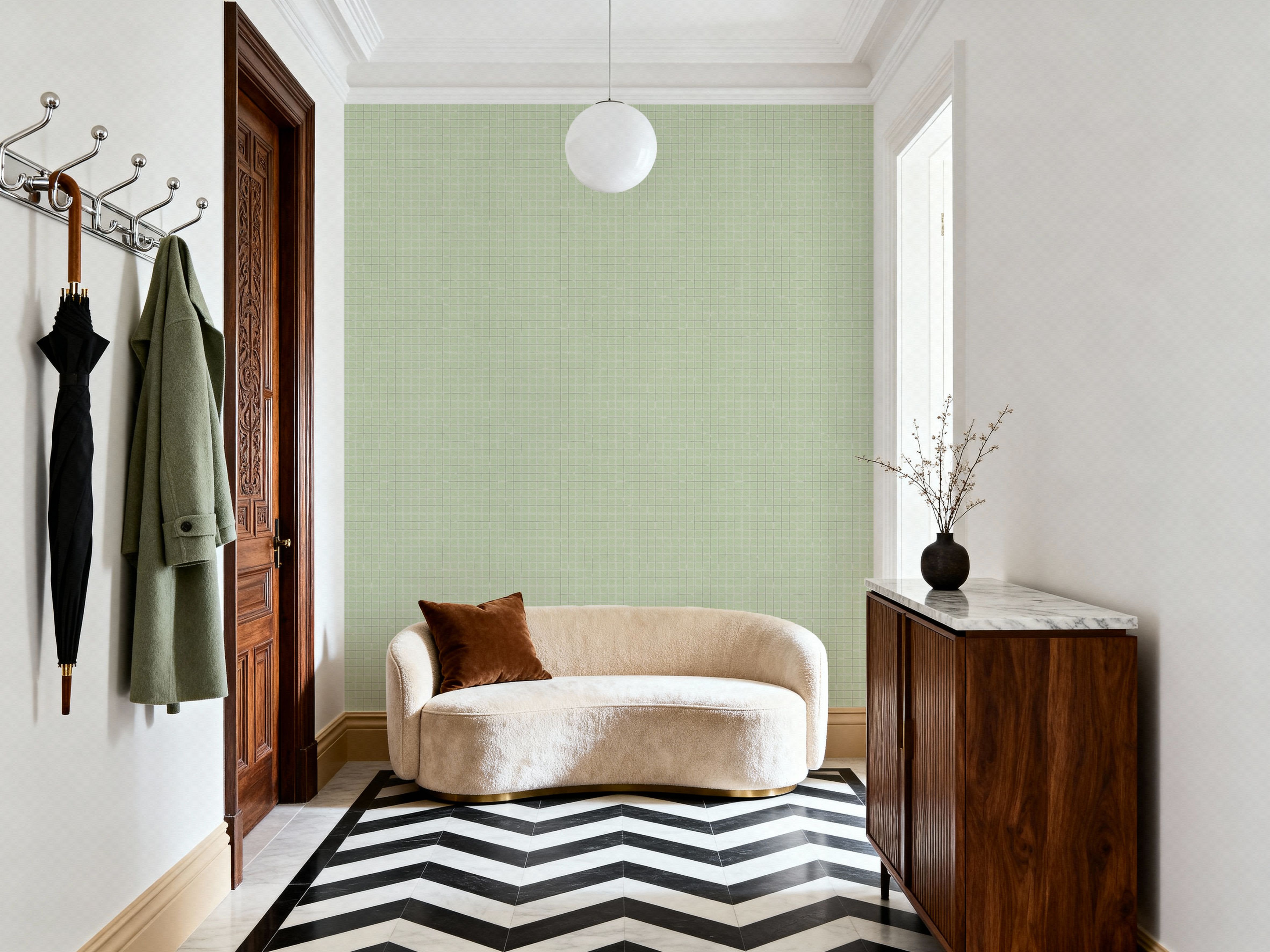 Weathered Checks, Pistachio