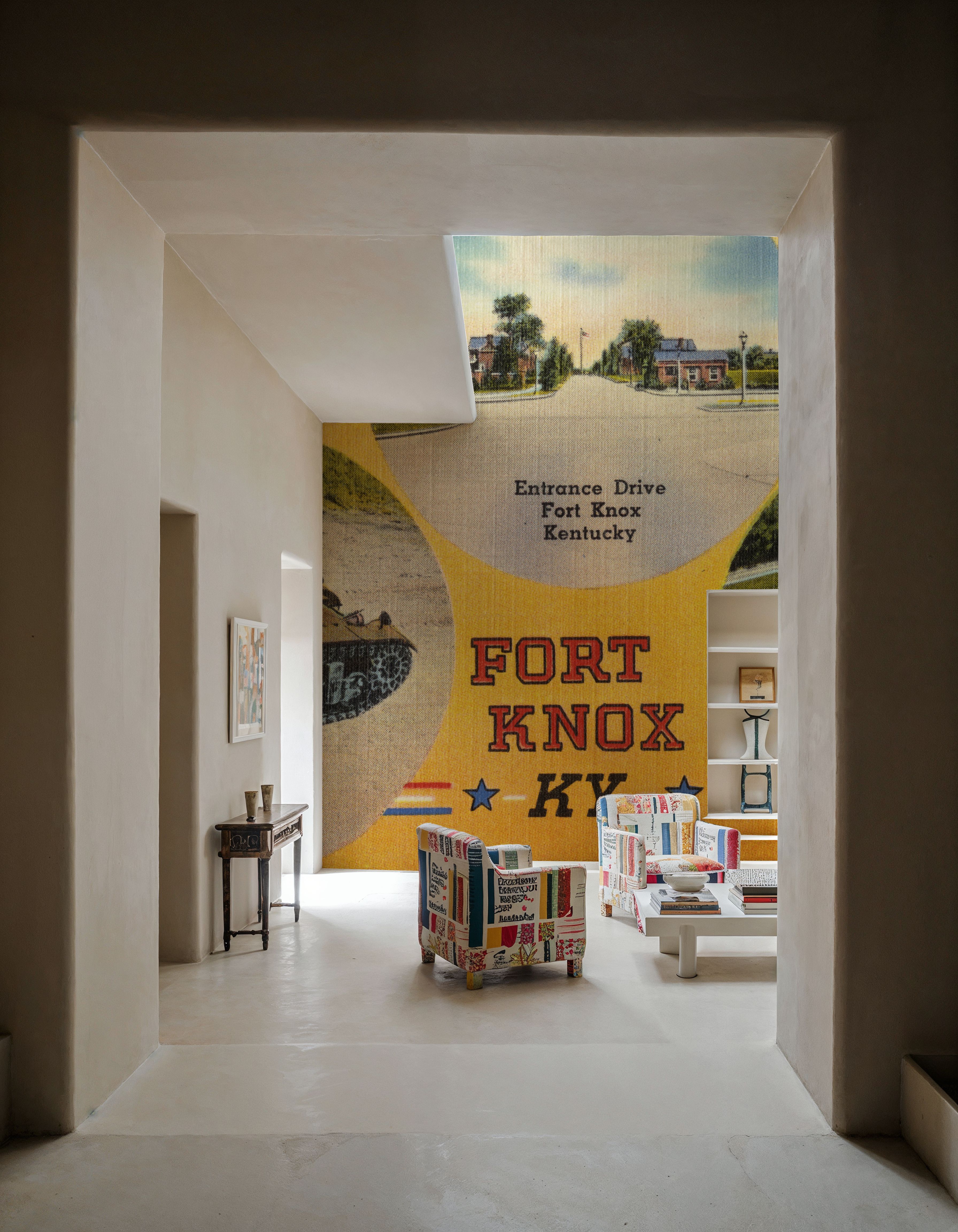 Greetings from Fort Knox - Screenprint Postcard