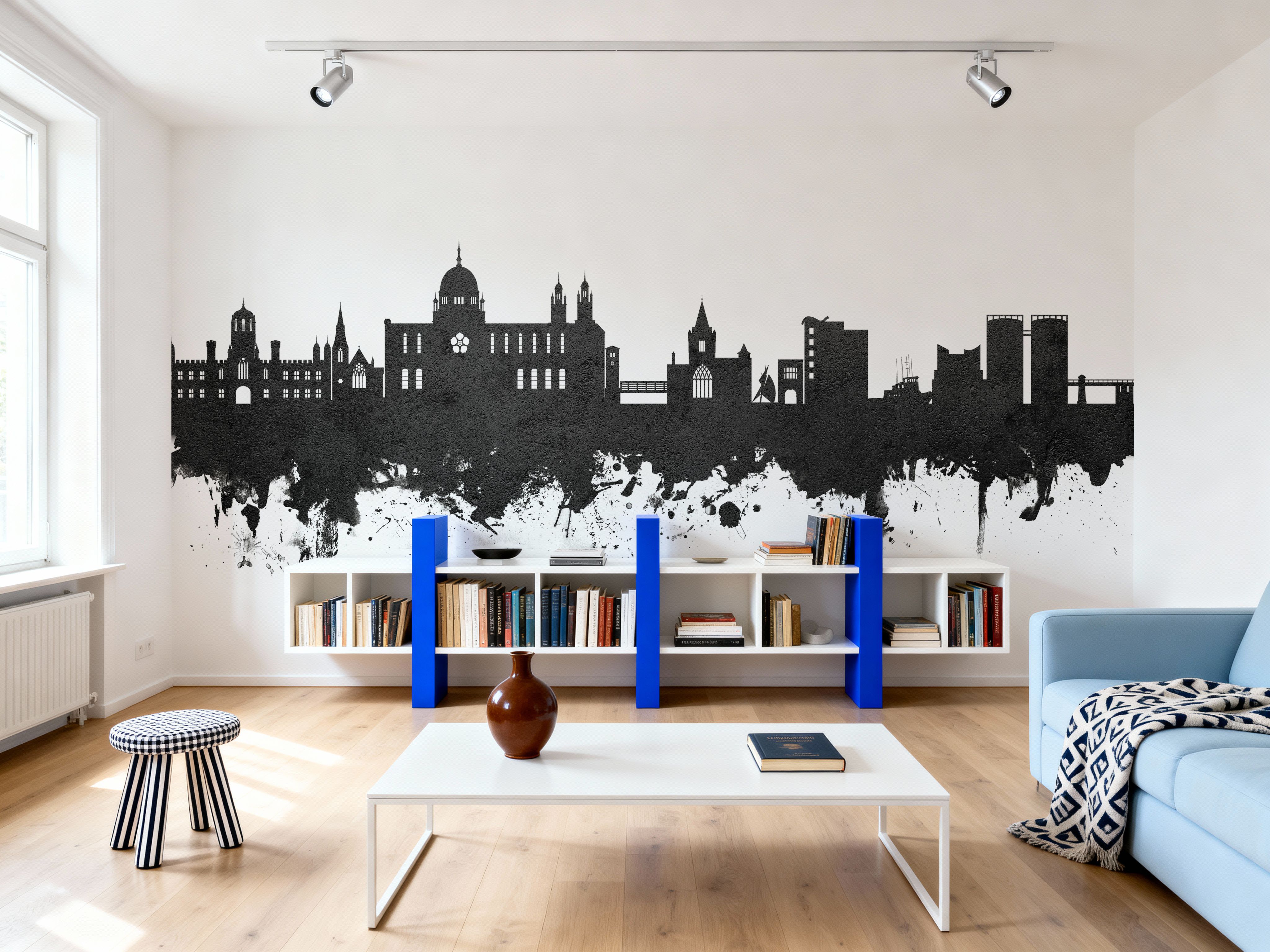 Galway Ireland Skyline Black & White