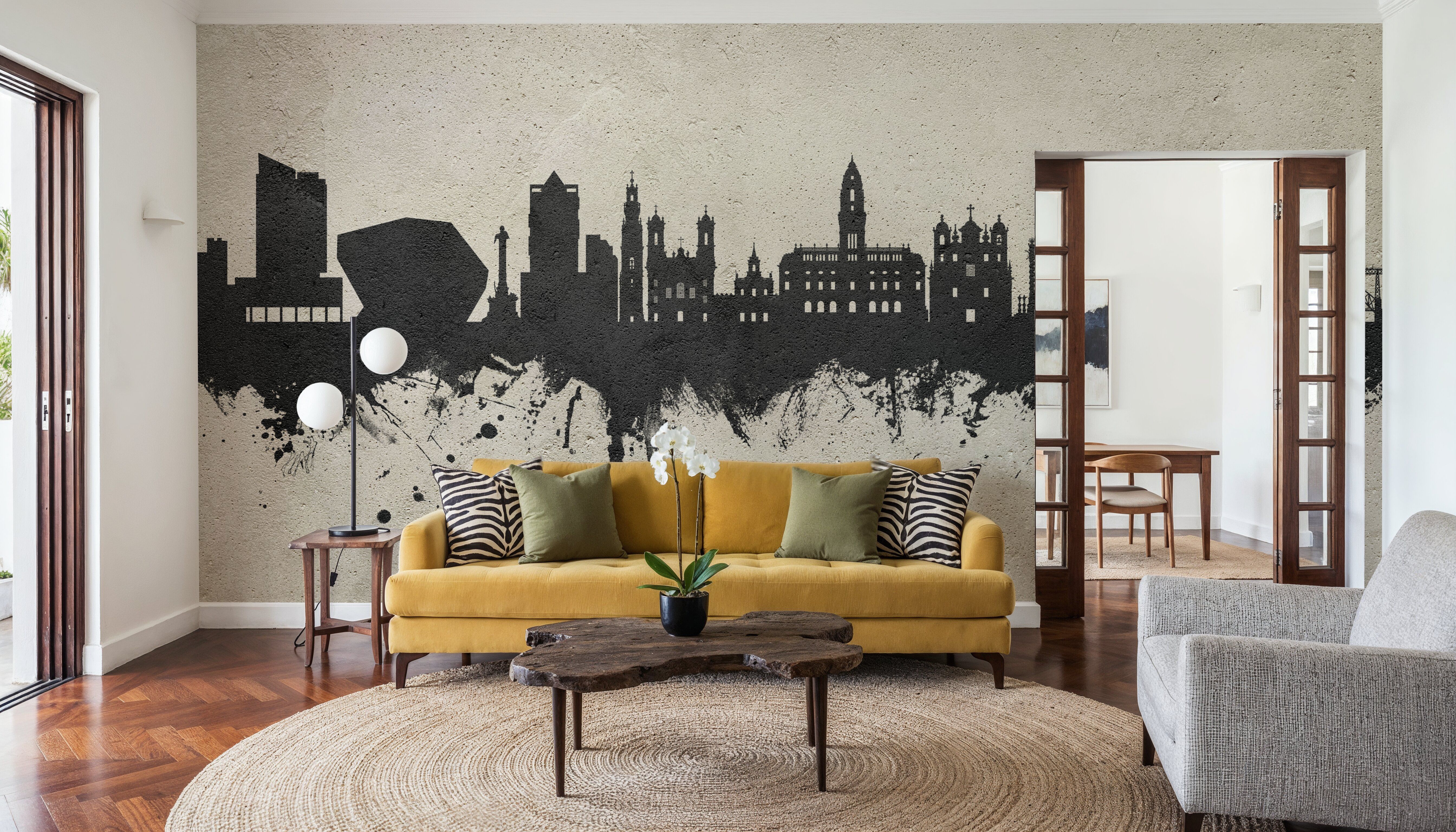 Porto Portugal Skyline Concrete