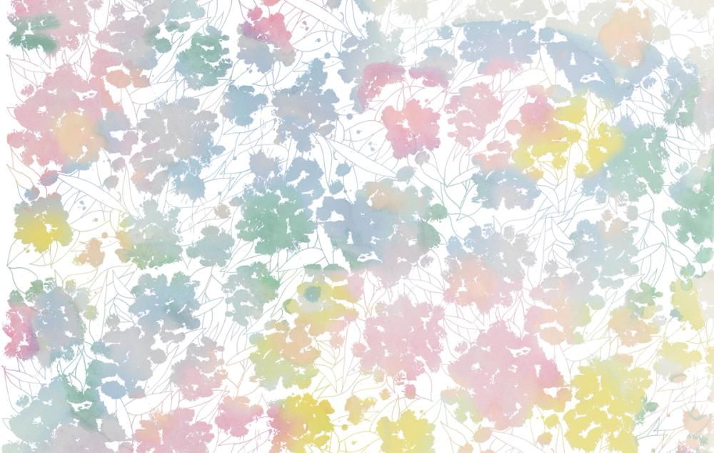 Pastel Poufs on White