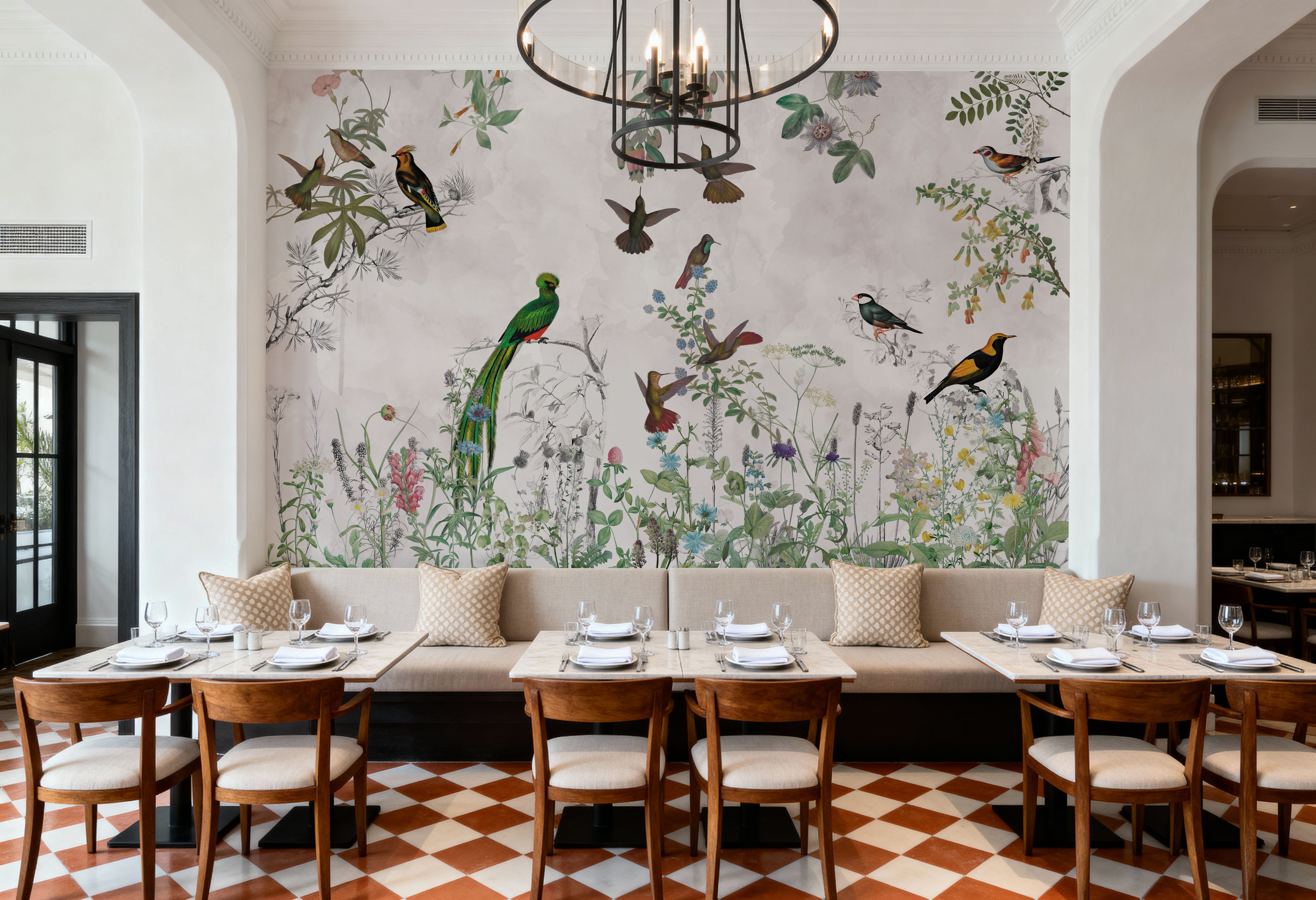 Fields of Birds and Flowers