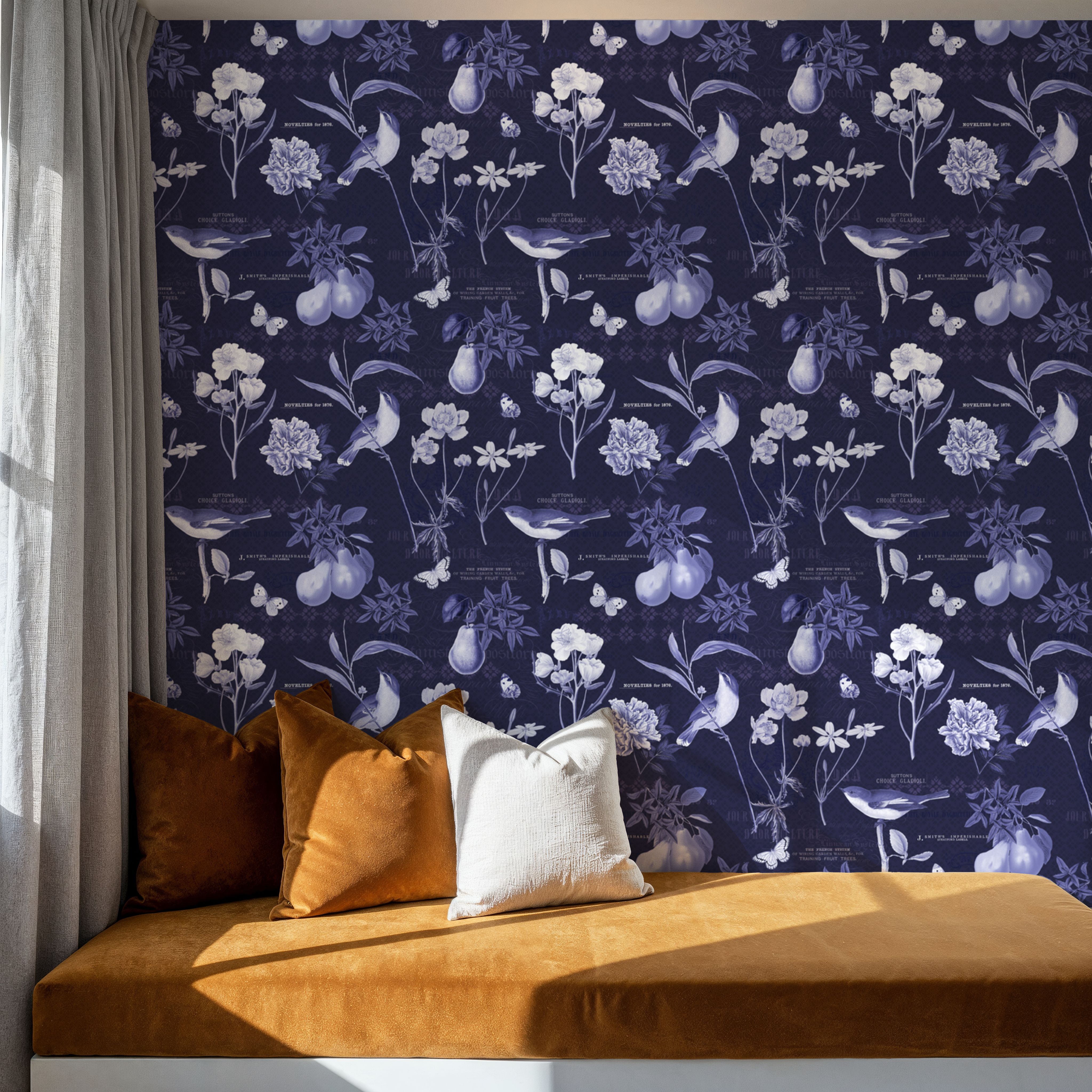 Botanical Postcard Blue
