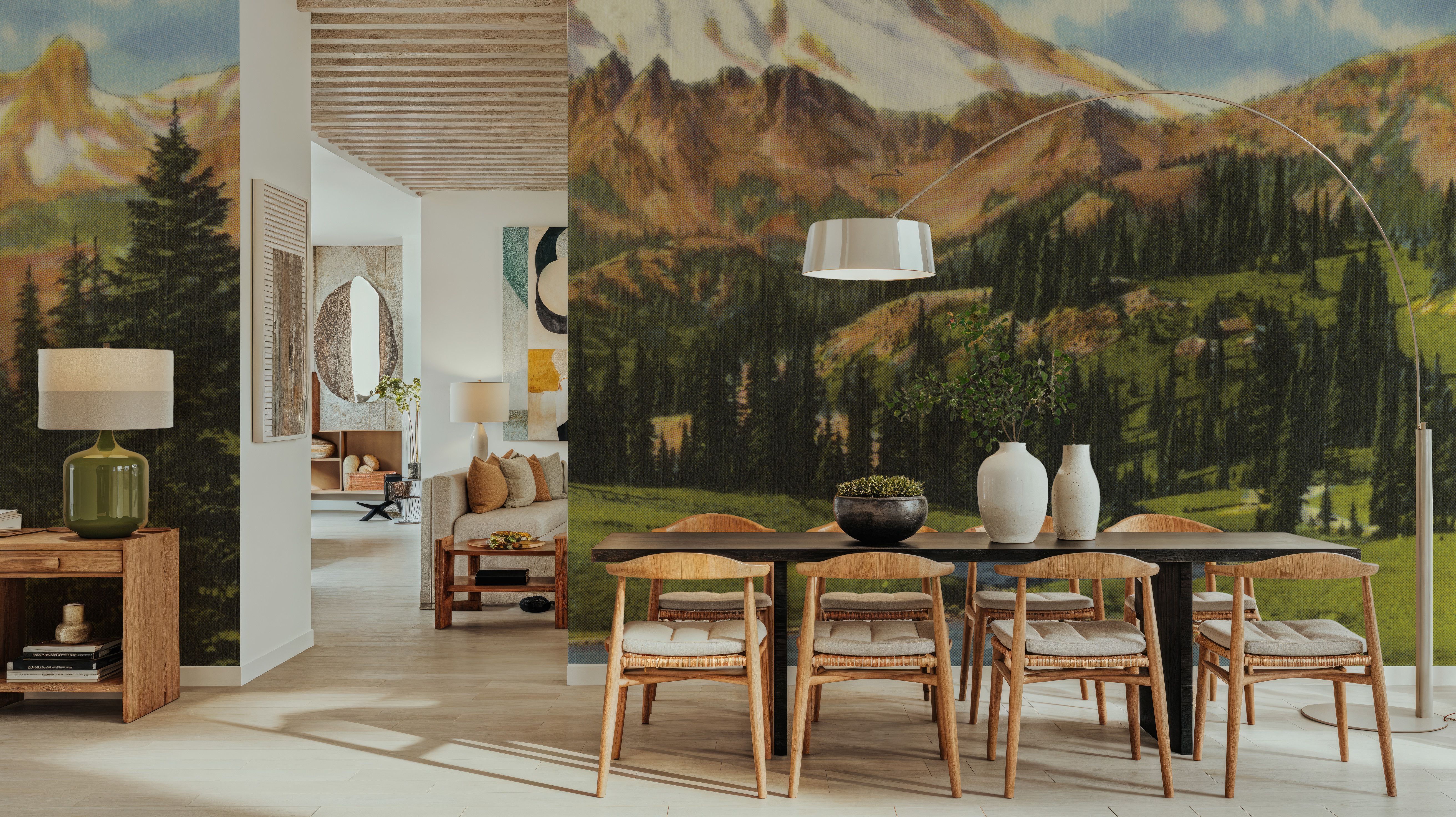 Greetings from Mount Rainier - Screenprint Postcard