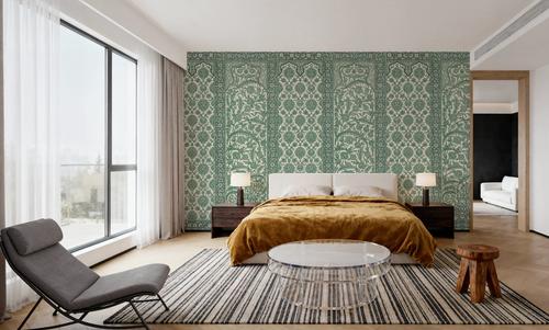 Riad Ornaments, Forest Green