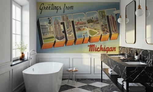 Greetings from Detroit - Screenprint Postcard