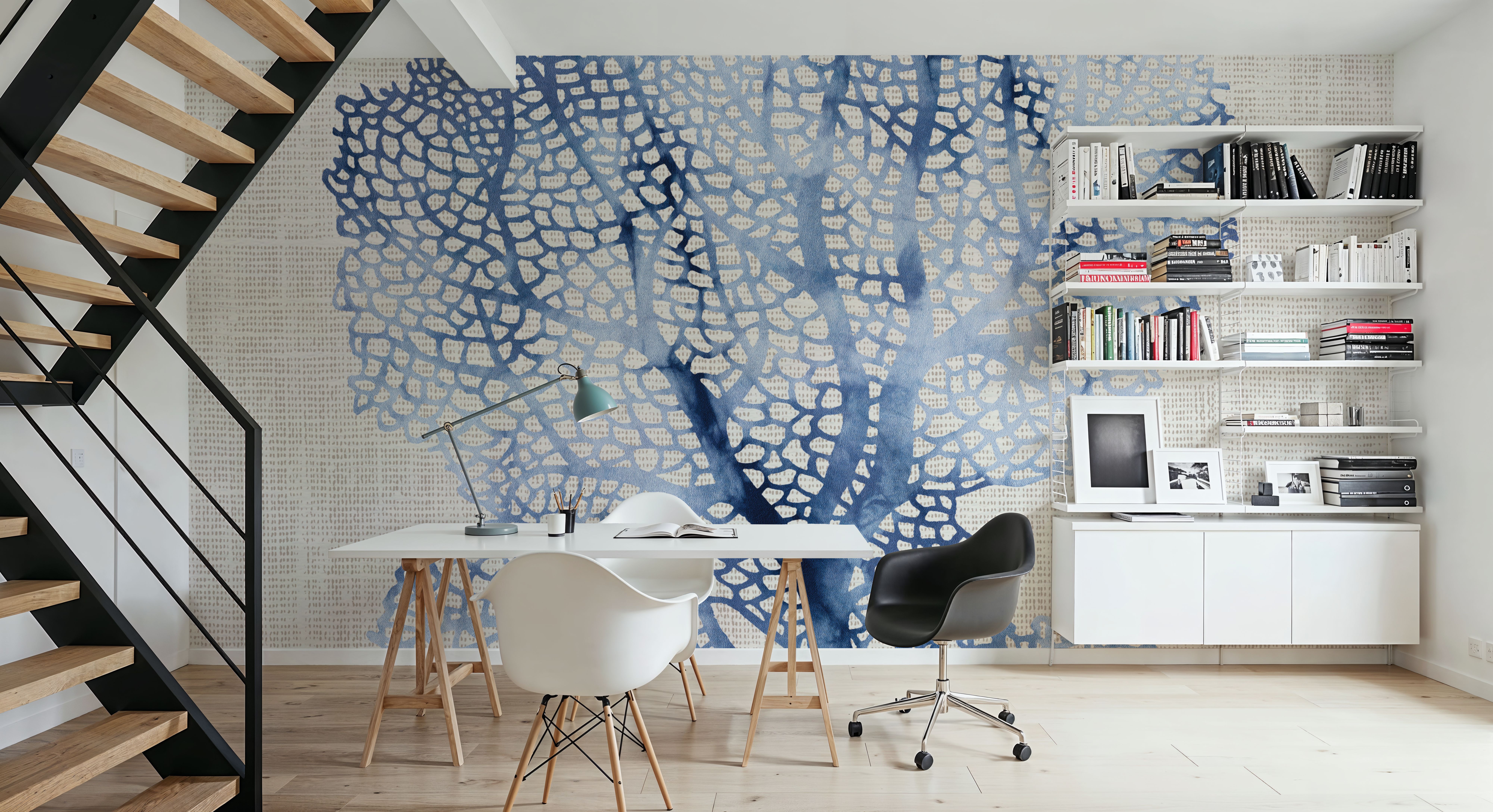 Shibori Coral II on Linen