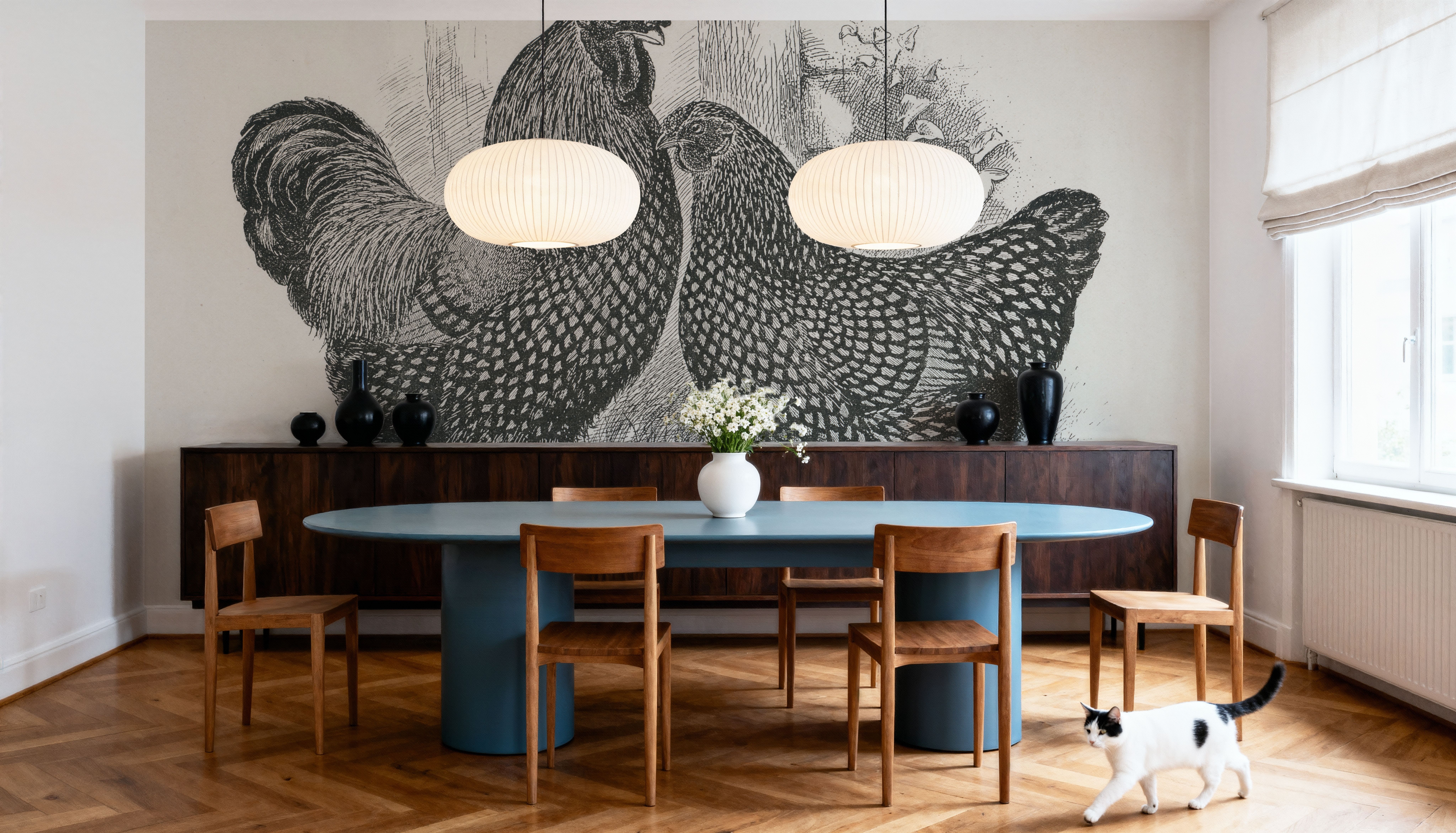 Hen Party, Wallpaper