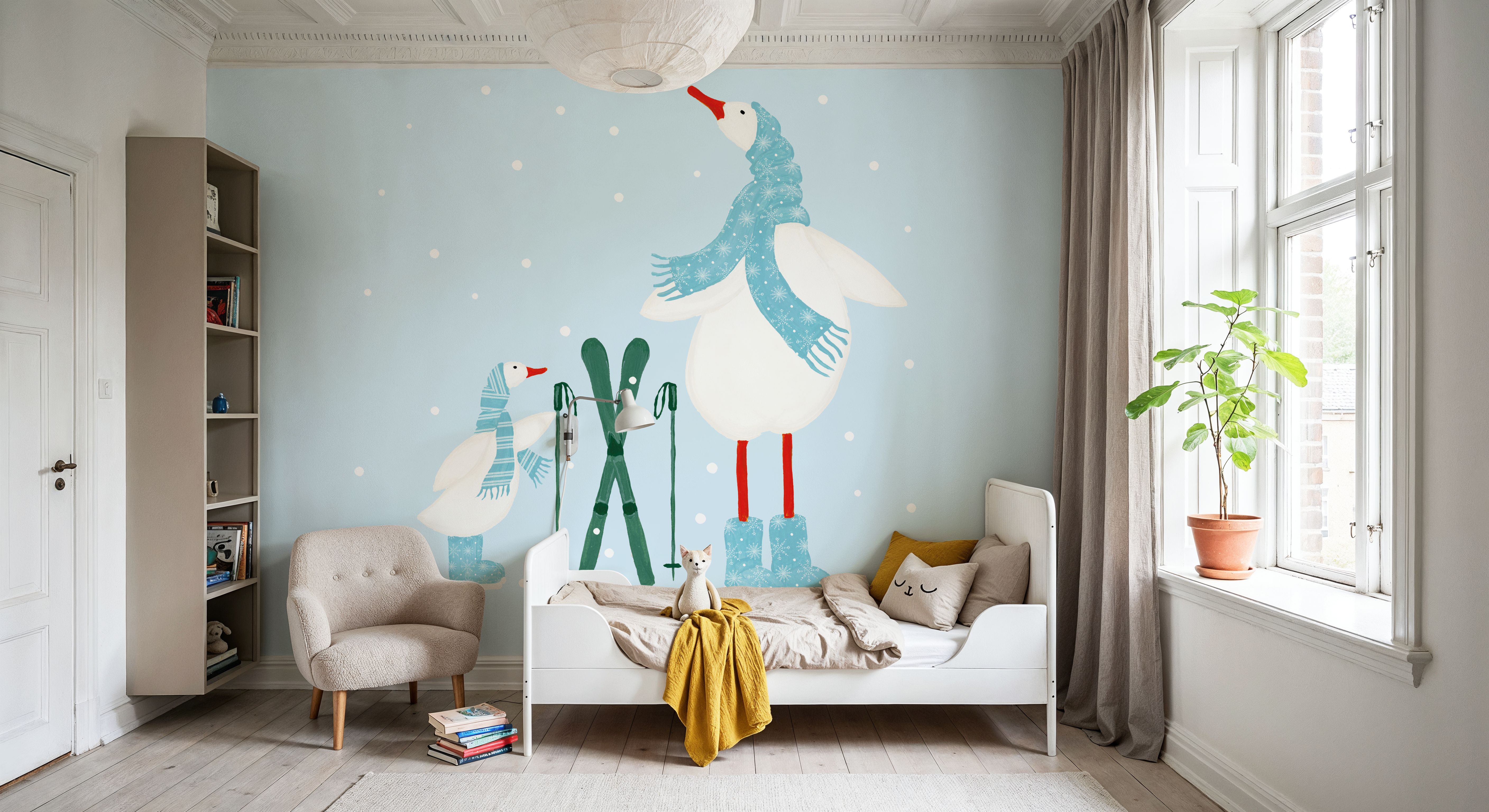 Ducks in the Snow IV