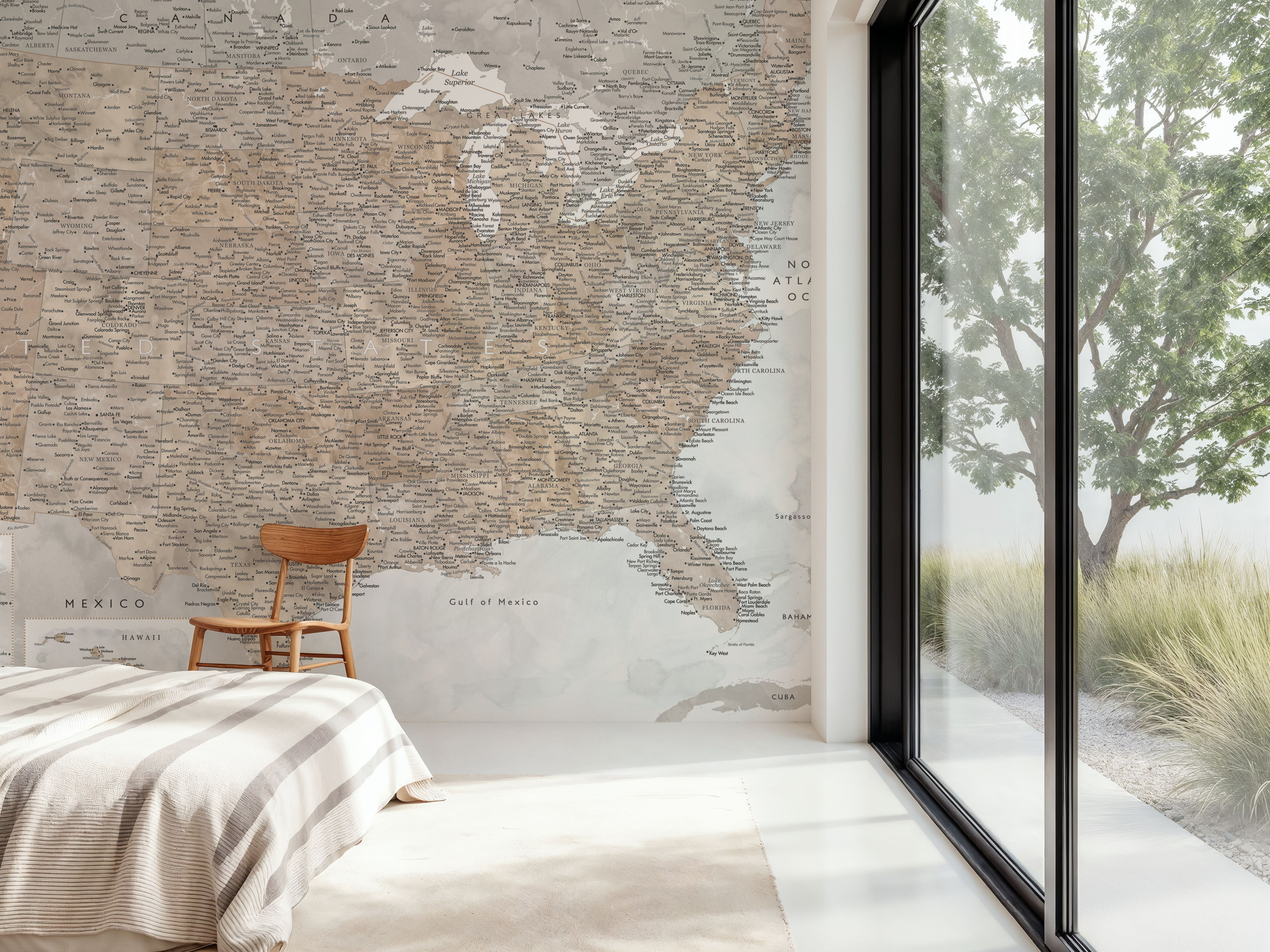 US Map Detailed - Calista