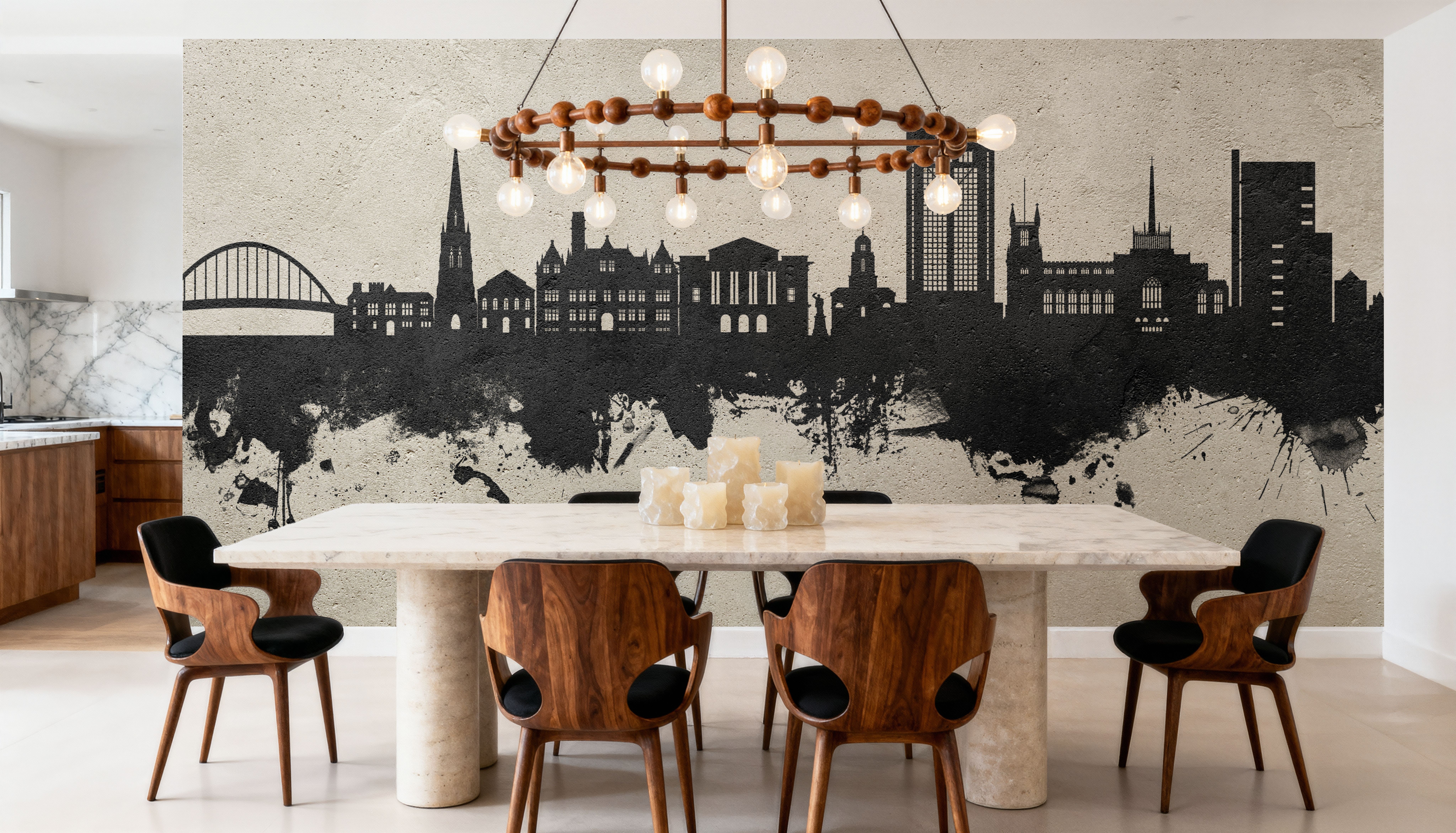 Blackburn England Skyline Concrete, Wallpaper